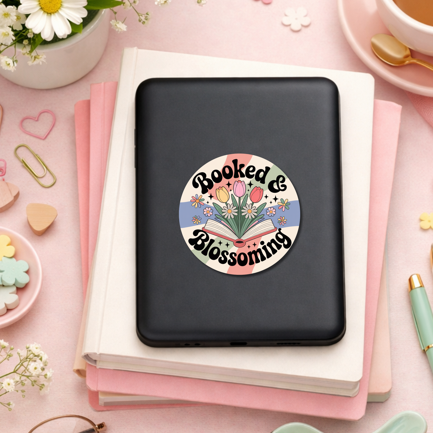 Spring Bookish Sticker