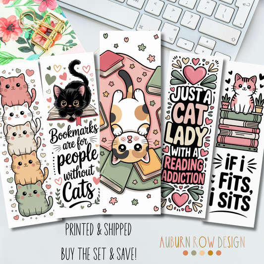 Bookish Cat Bookmarks