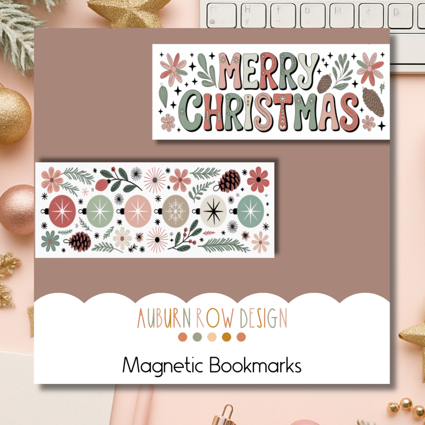 Christmas Magnetic Bookmark