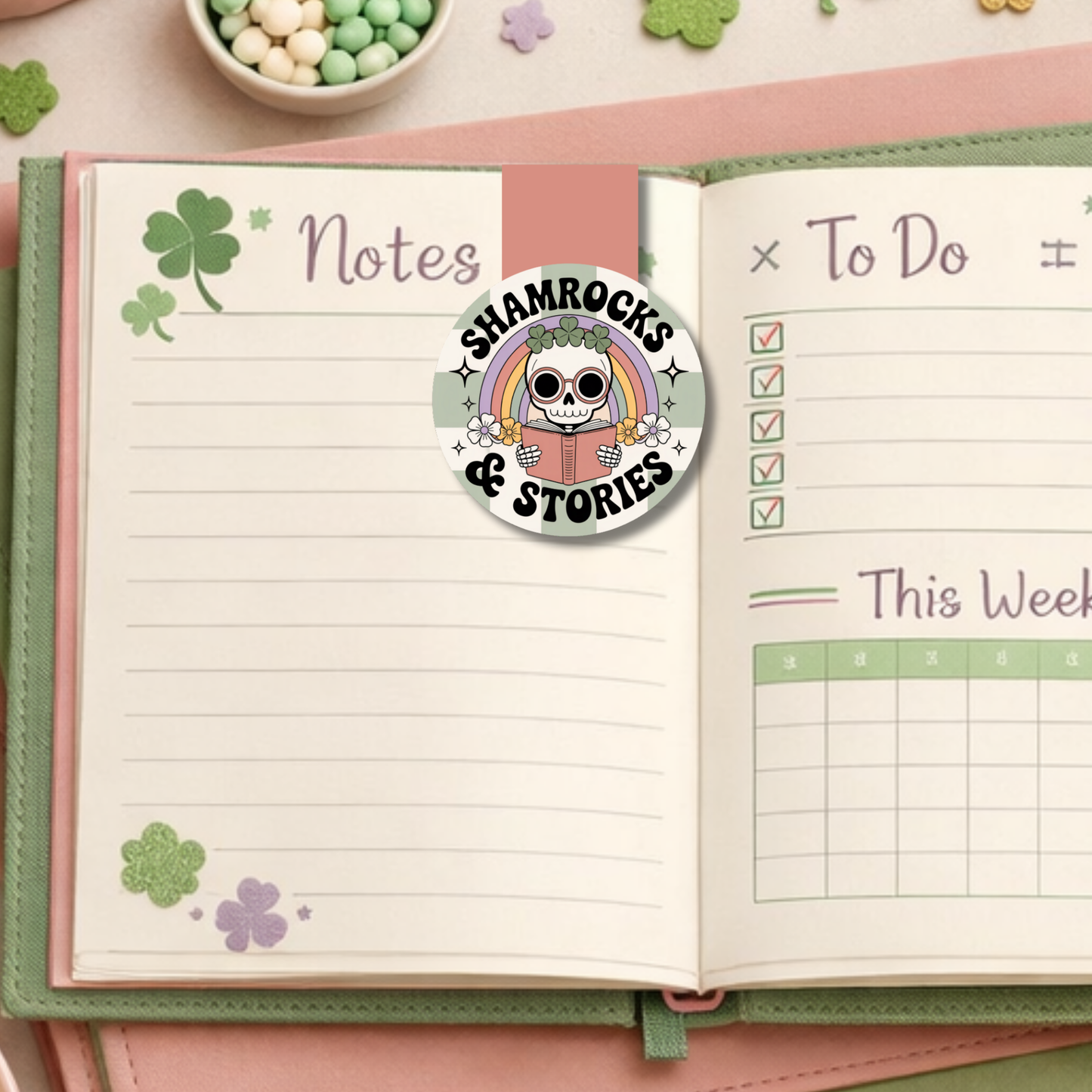 St Patricks Day Magnetic Bookmark