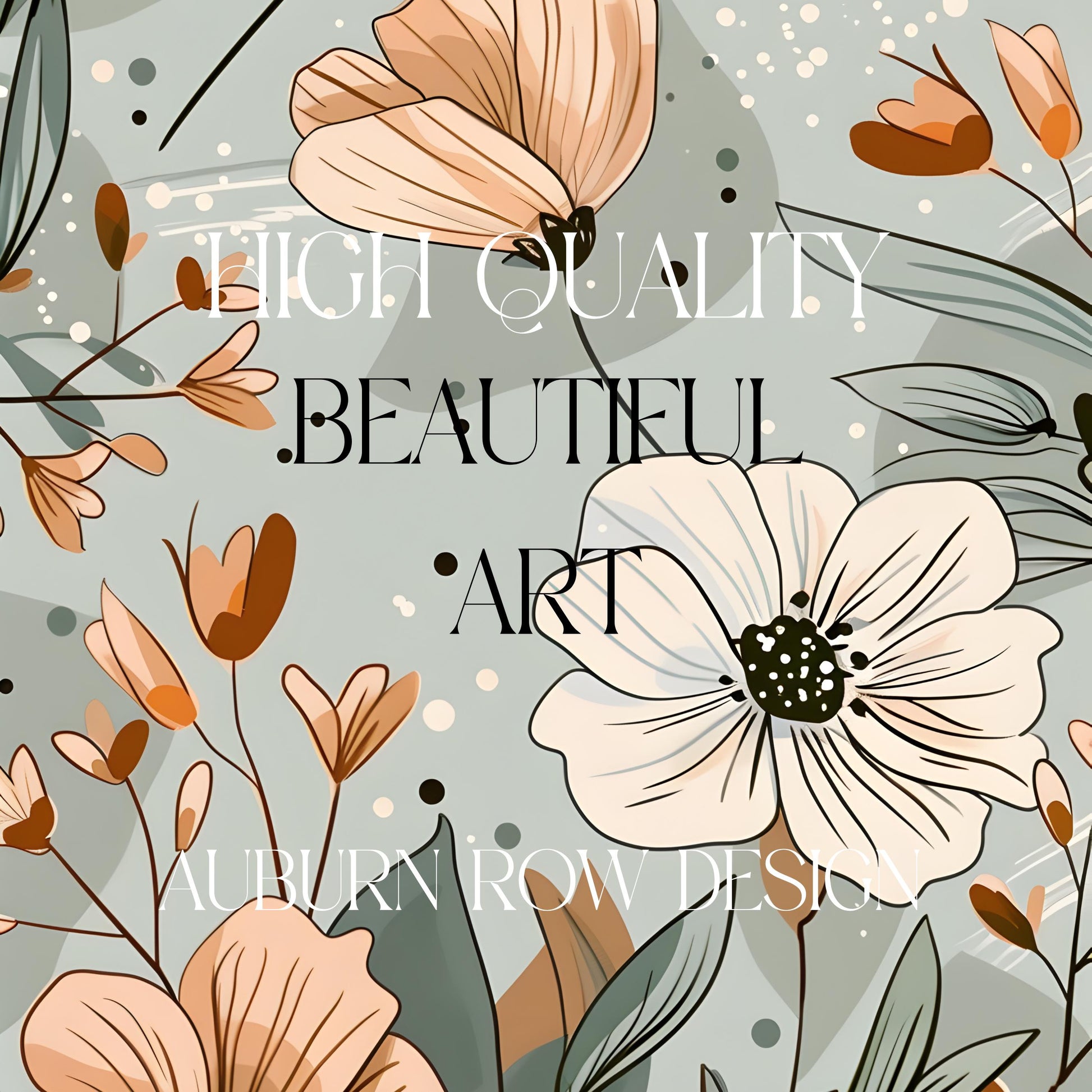 High Quality Beautiful Art Print, Floral Design, Elegant Wall Decor, Botanical Illustration, Home Decor