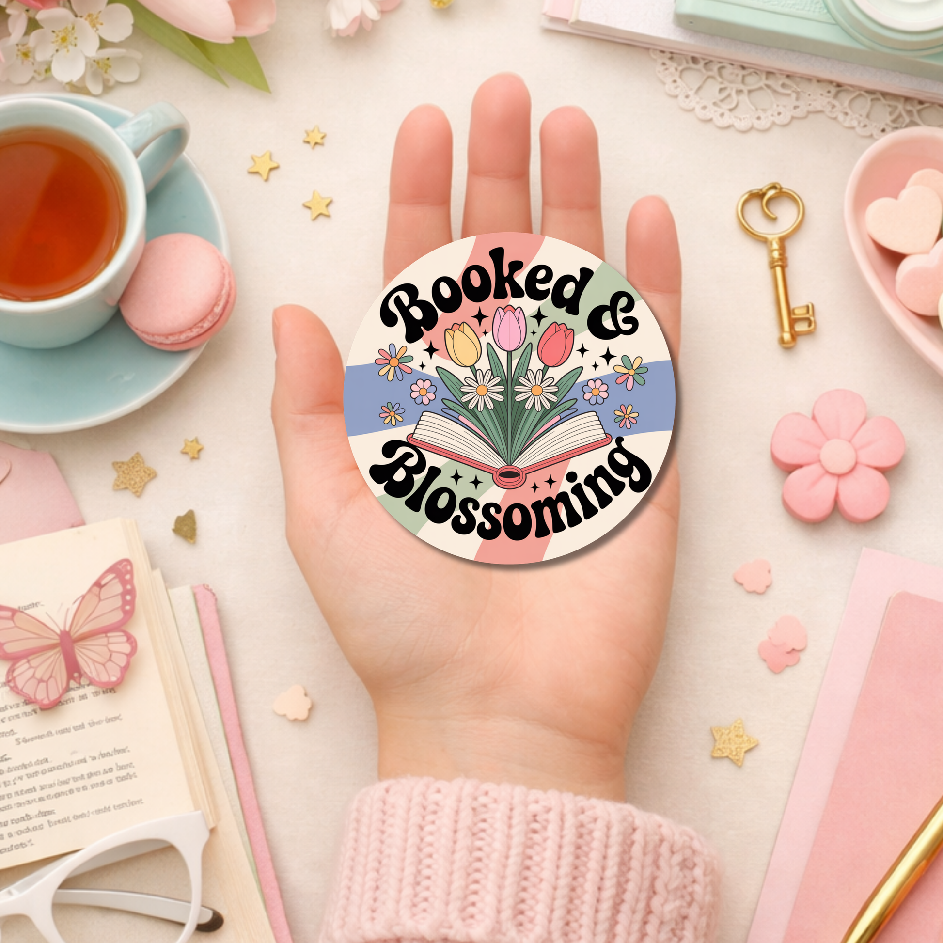 Spring Bookish Sticker