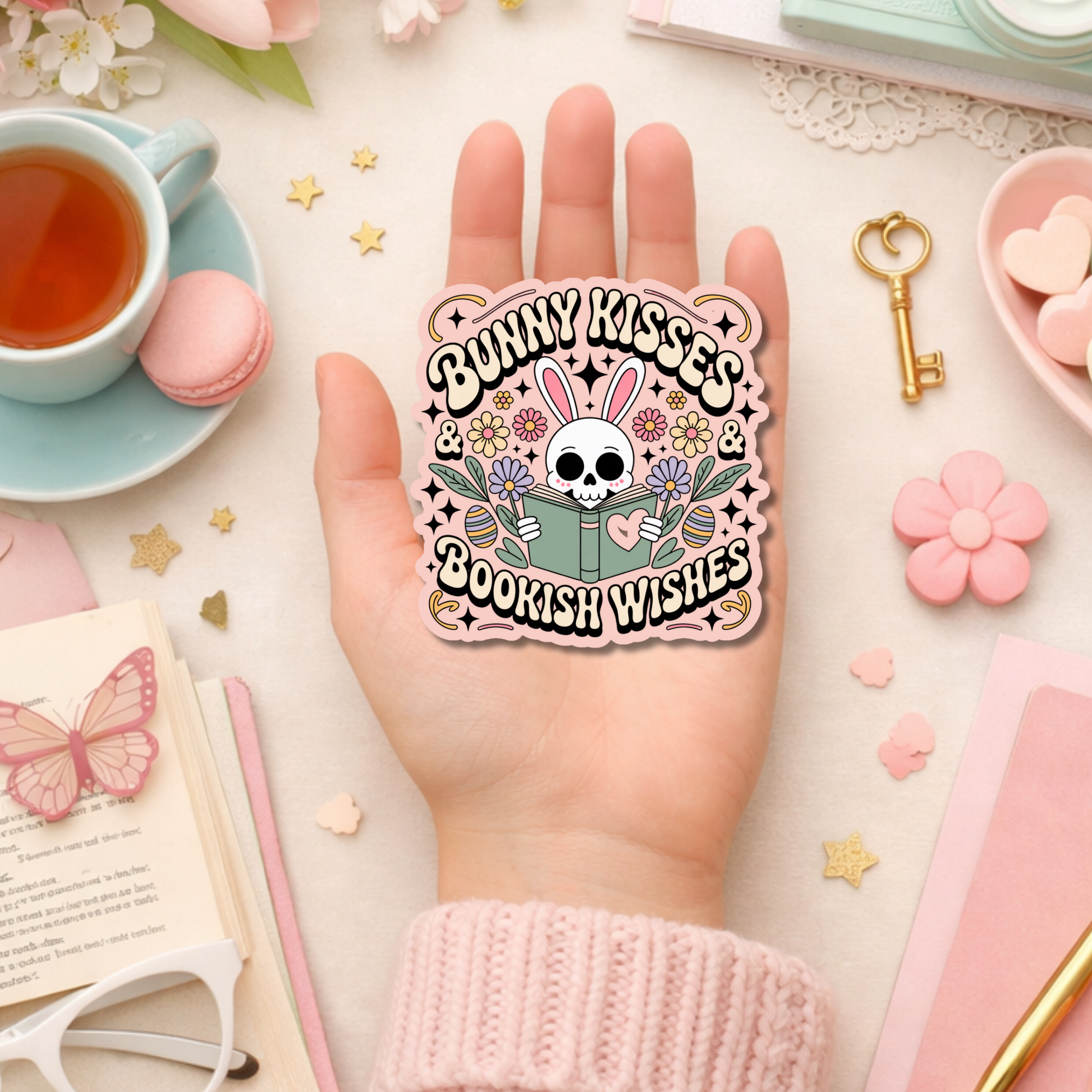 Easter Bookish Sticker