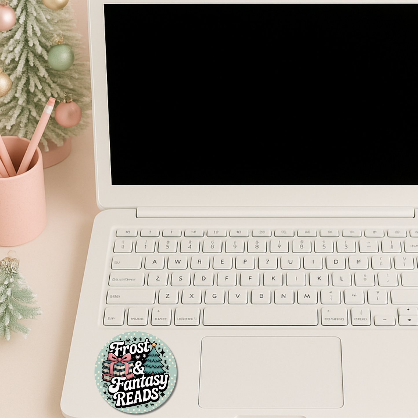 Frost & Fantasy Reads Die Cut Sticker