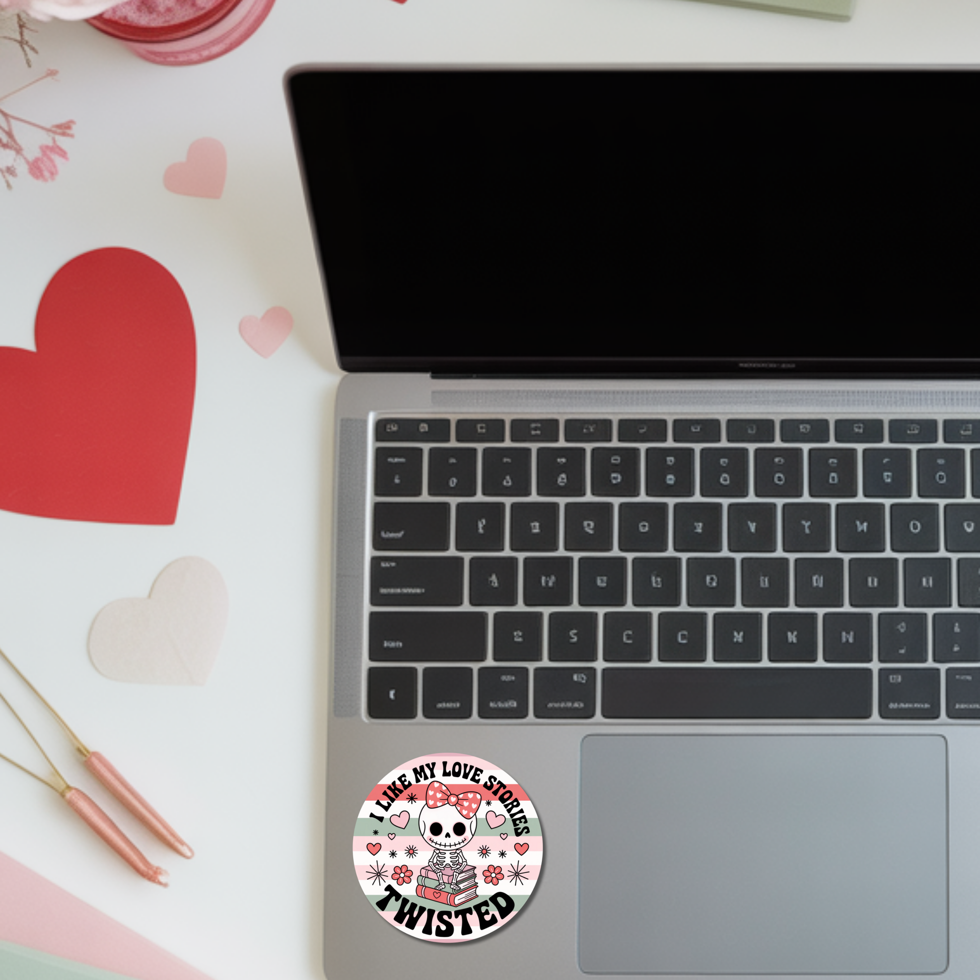 Valentines Day Bookish Sticker