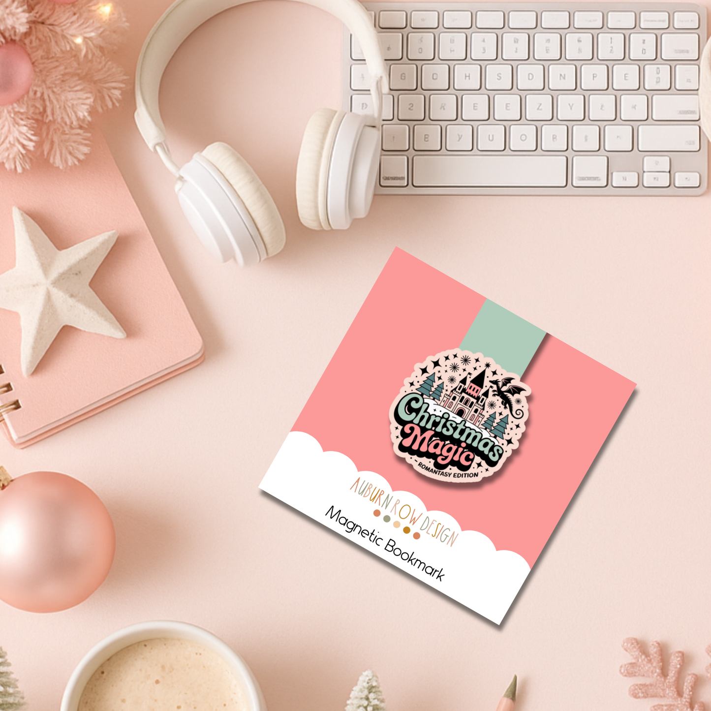 Romantasy Christmas Magnetic Bookmark