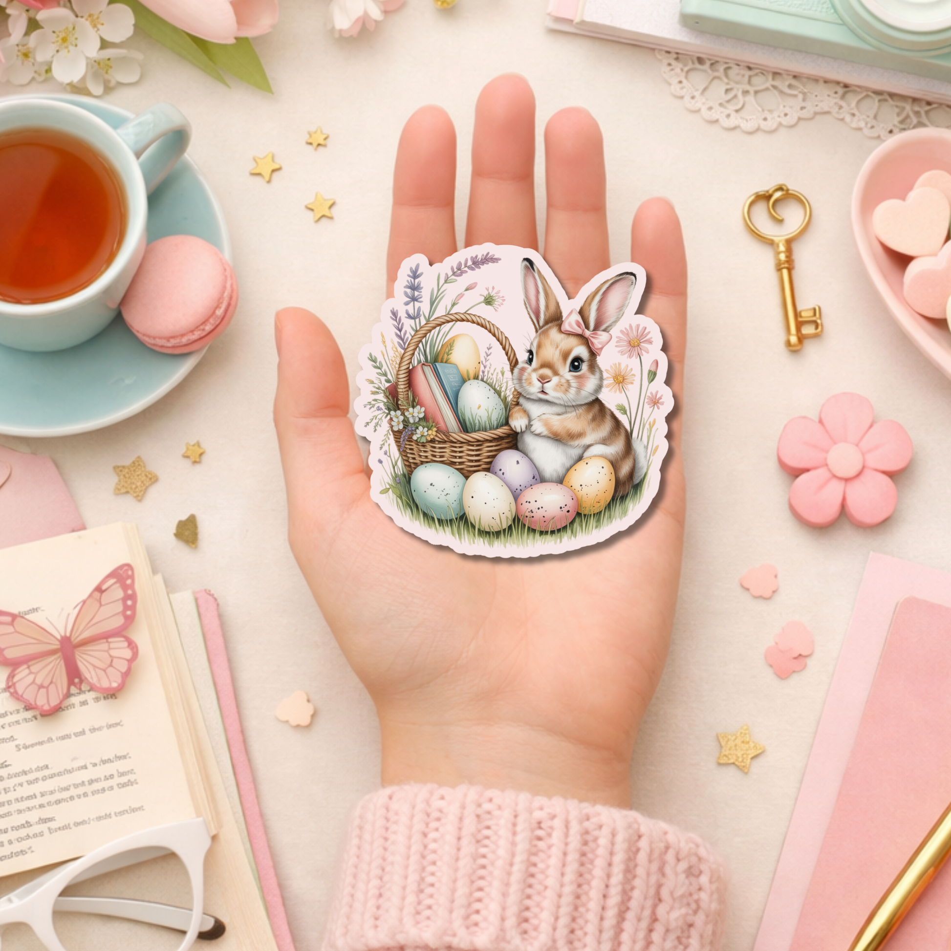 Easter Bookish Sticker