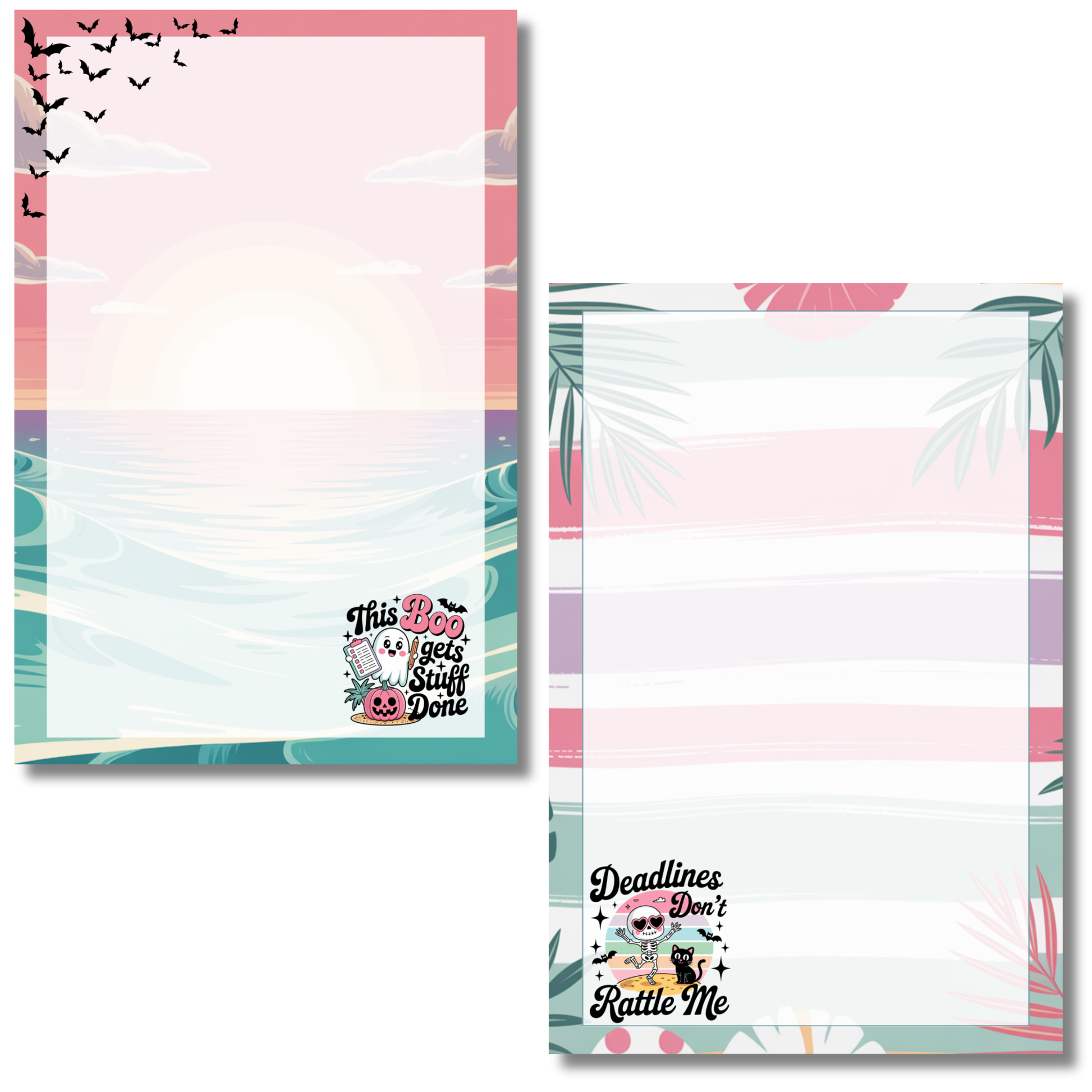 Printable Summerween Notepads