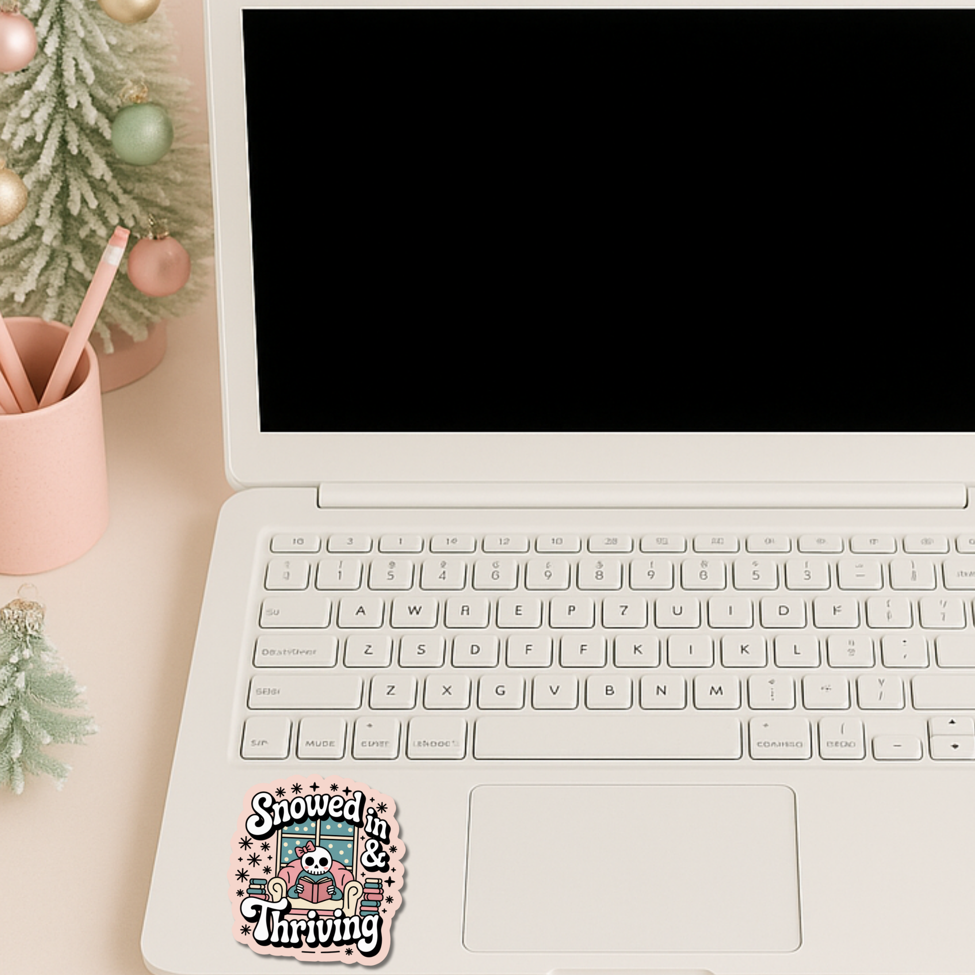 Bookish Christmas Sticker