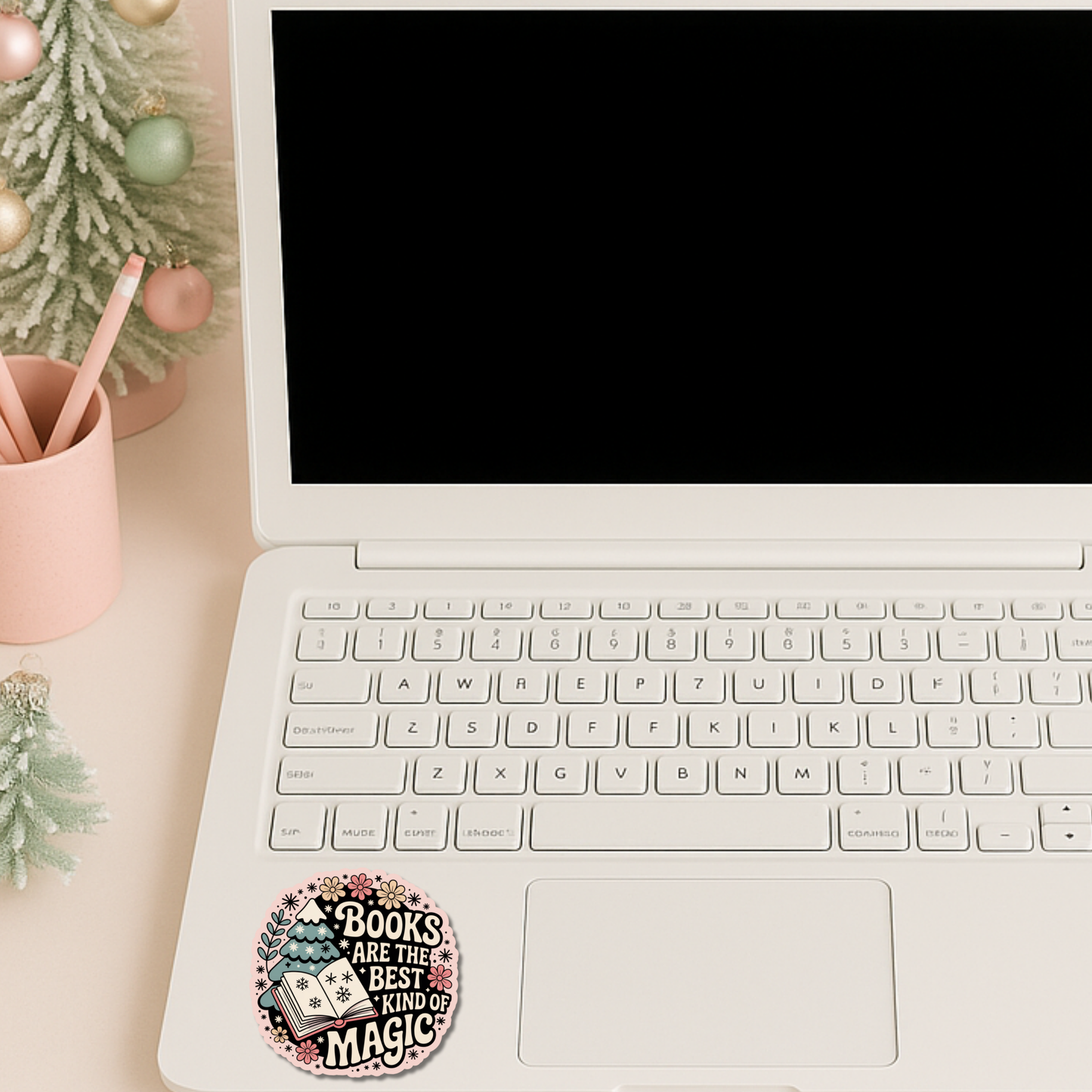 Bookish Christmas Sticker