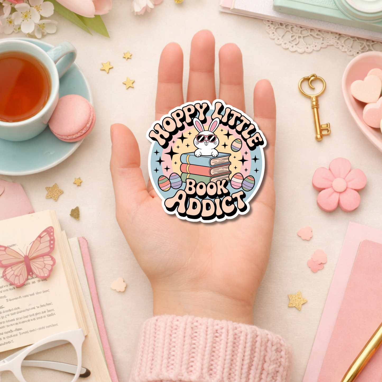 Easter Bookish Sticker