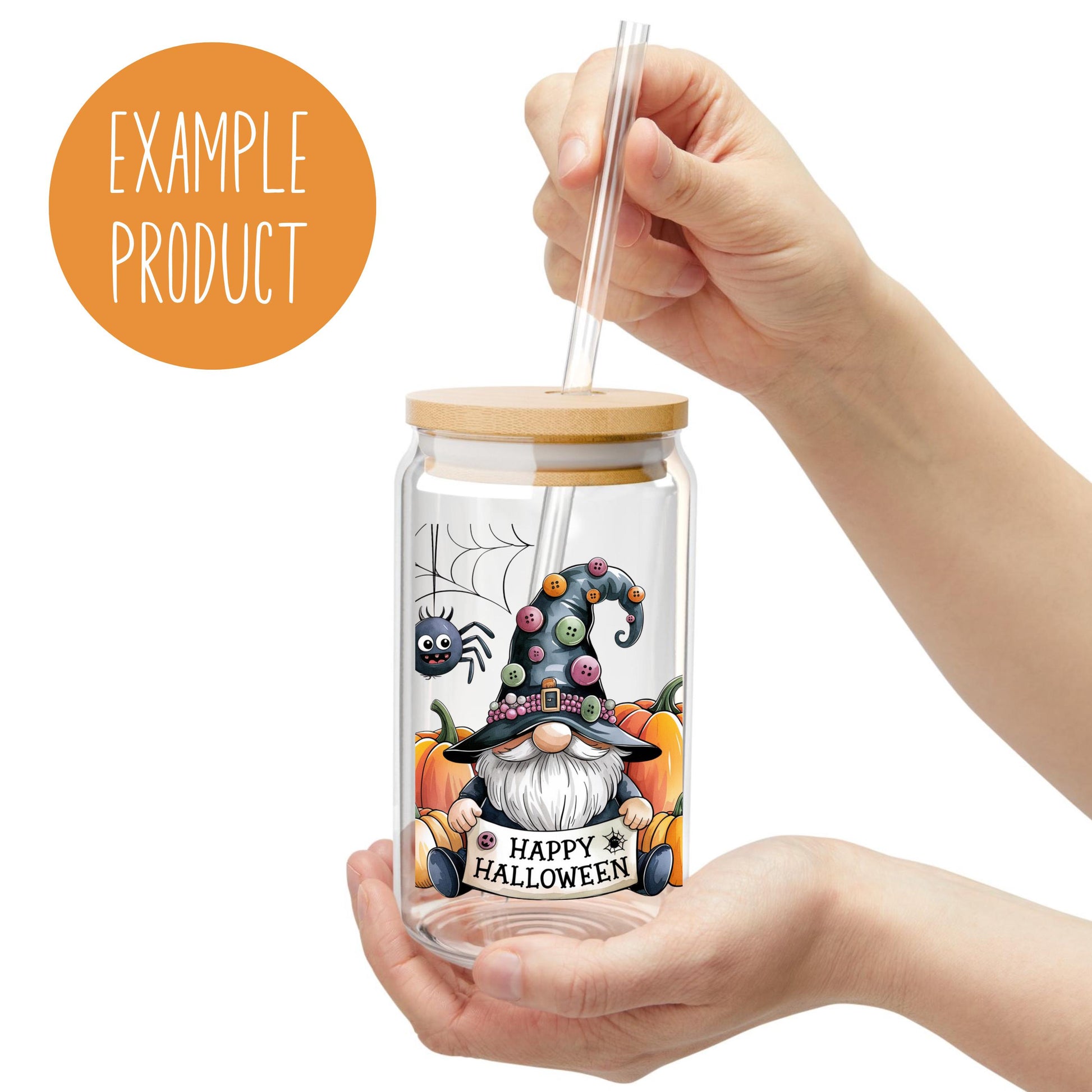 Halloween Tumbler with Straw, Cute Monster and Witch Design, Spooky Beverage Holder, Festive Fall Drinkware for All Ages