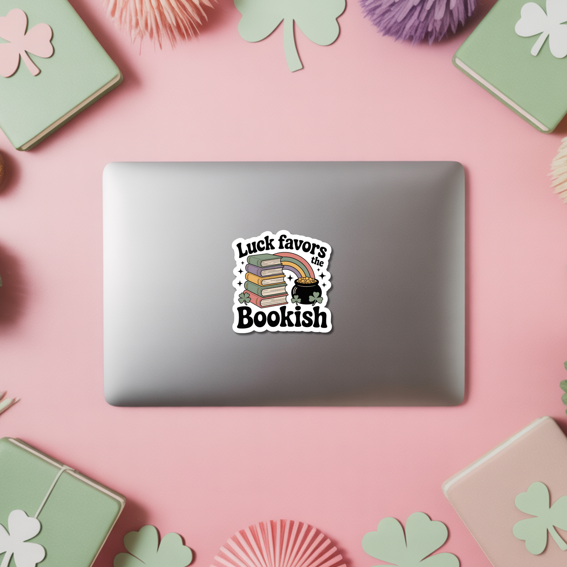 St Patricks Day Bookish Sticker