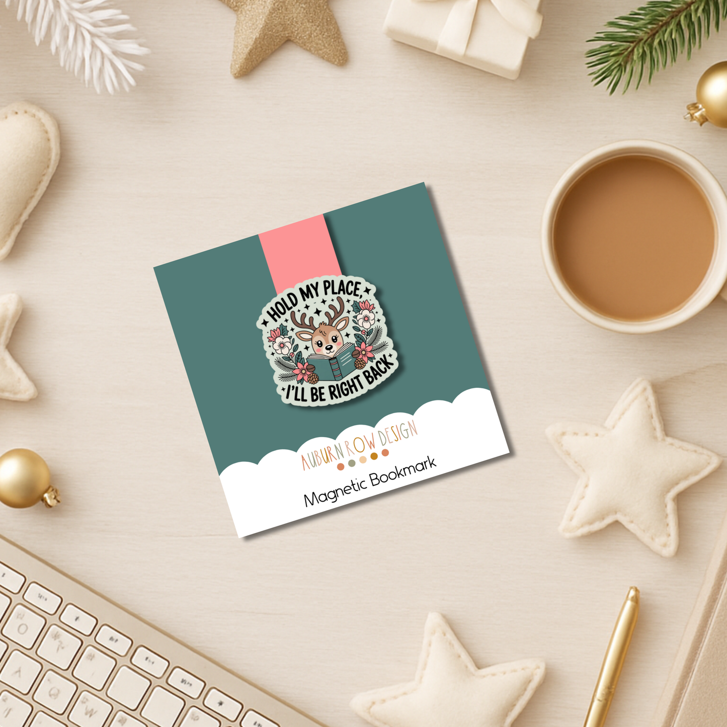 Reindeer Magnetic Bookmark