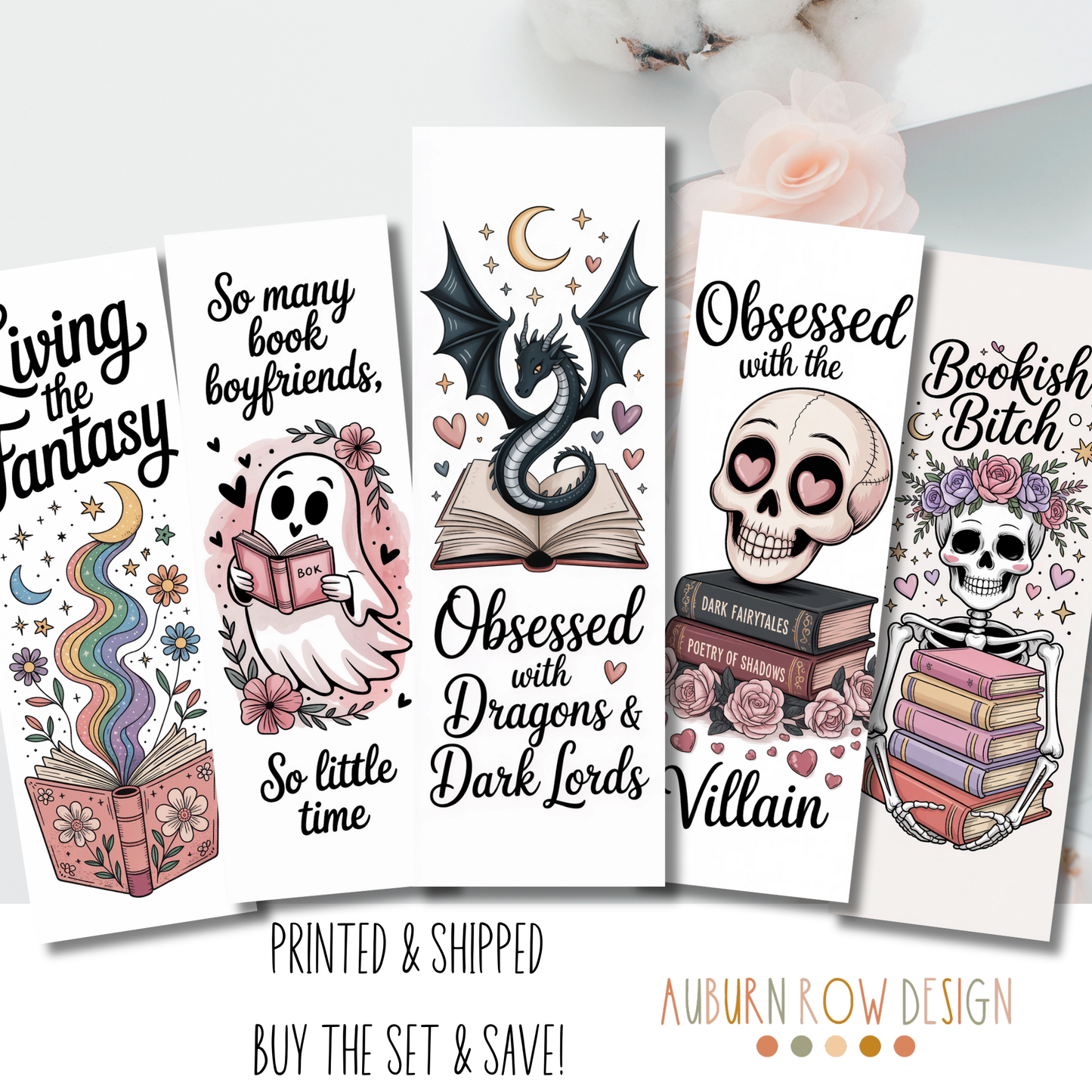 Fantasy Bookmark Set or Individual