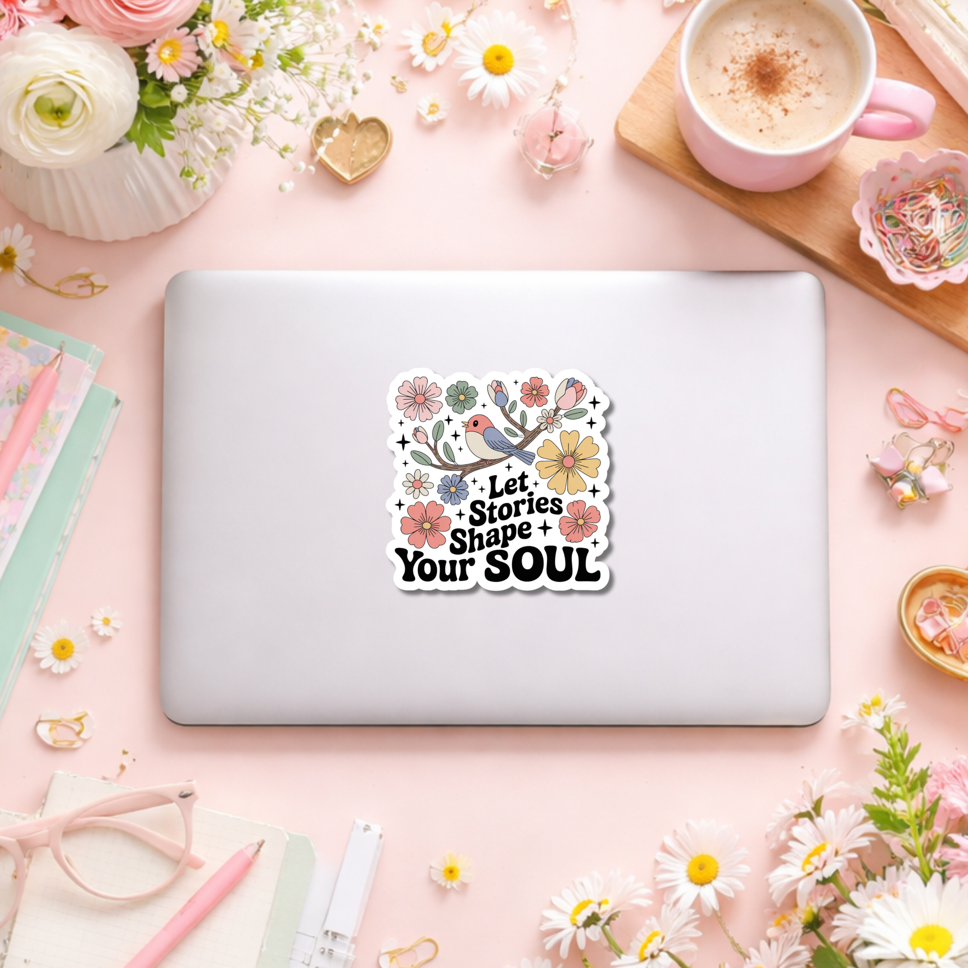 Spring Bookish Sticker