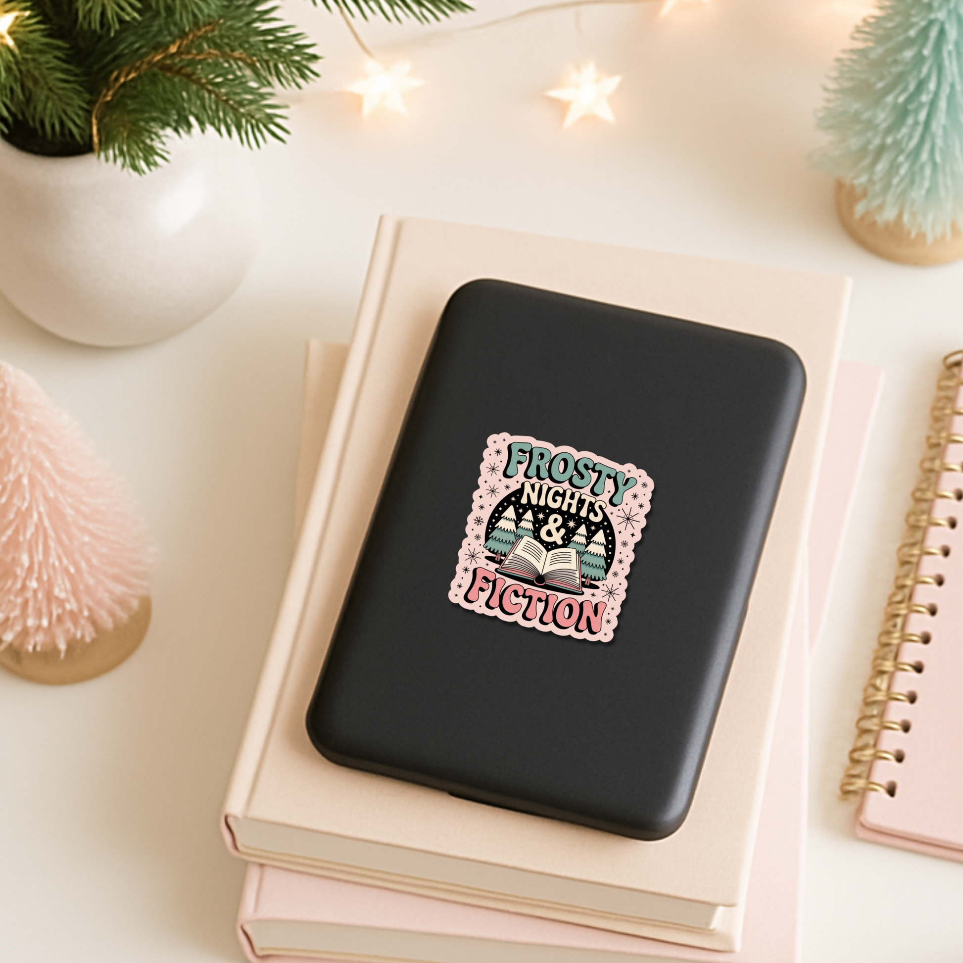 Bookish Christmas Sticker