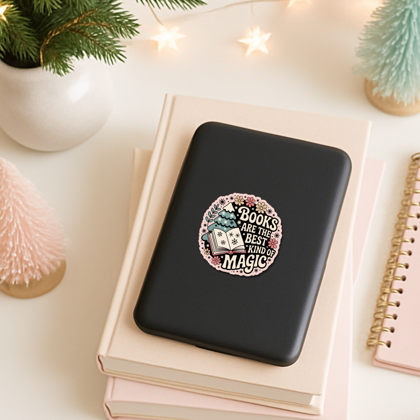 Bookish Christmas Sticker
