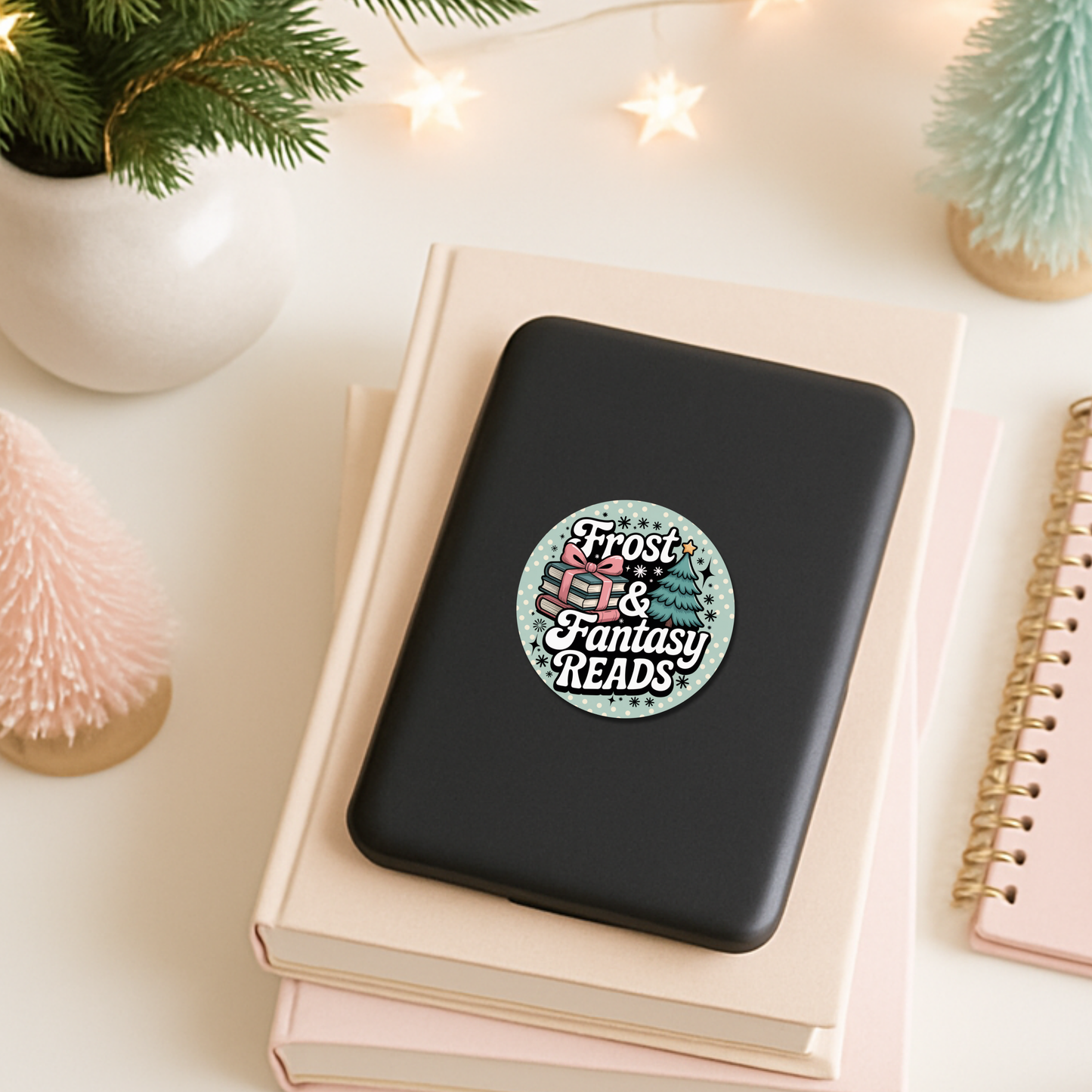 Frost & Fantasy Reads Die Cut Sticker