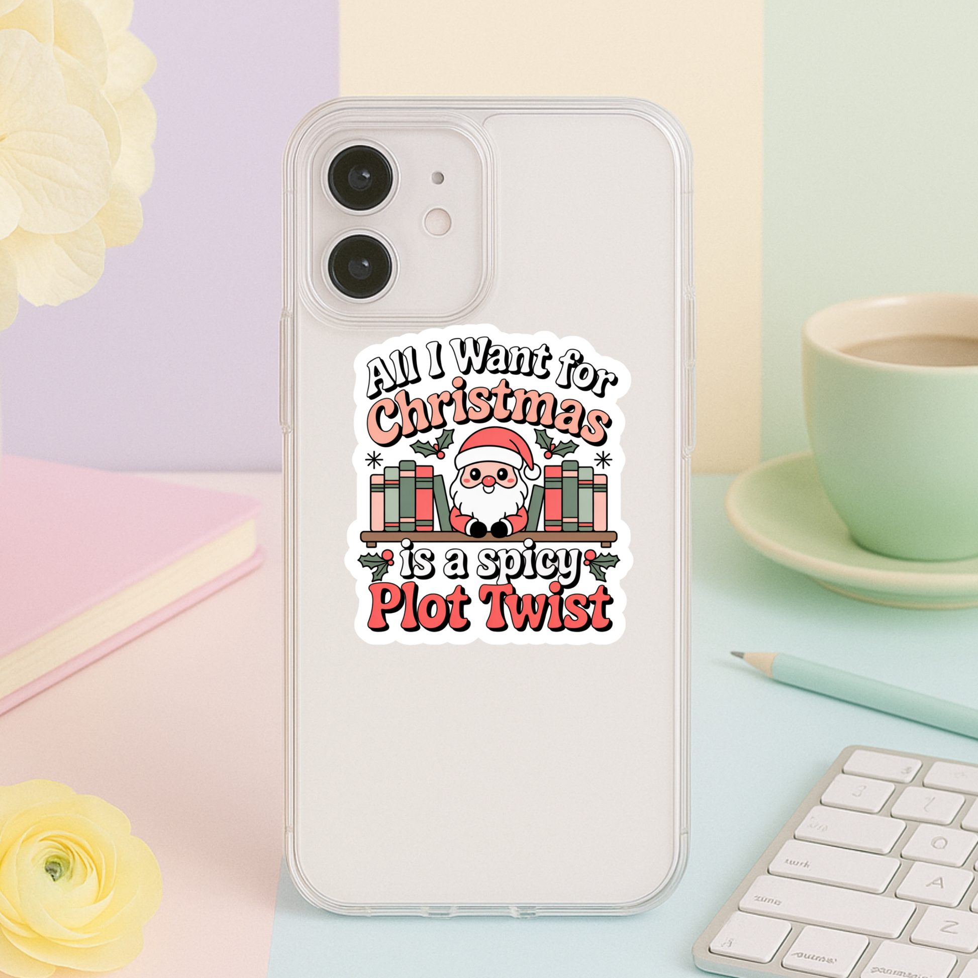 Bookish Christmas Stickers