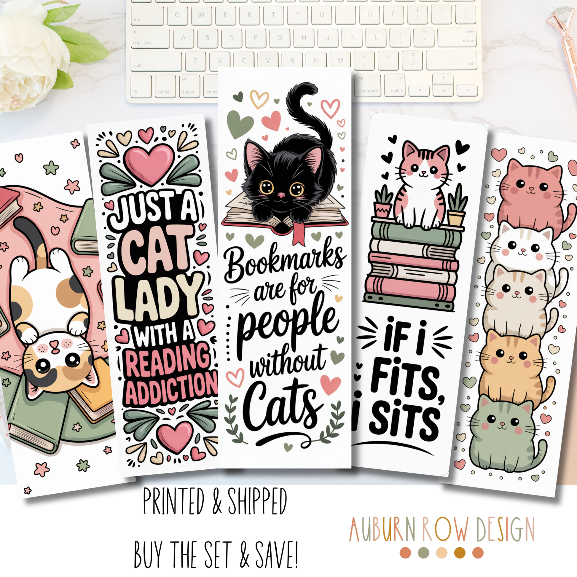 Bookish Cat Bookmarks
