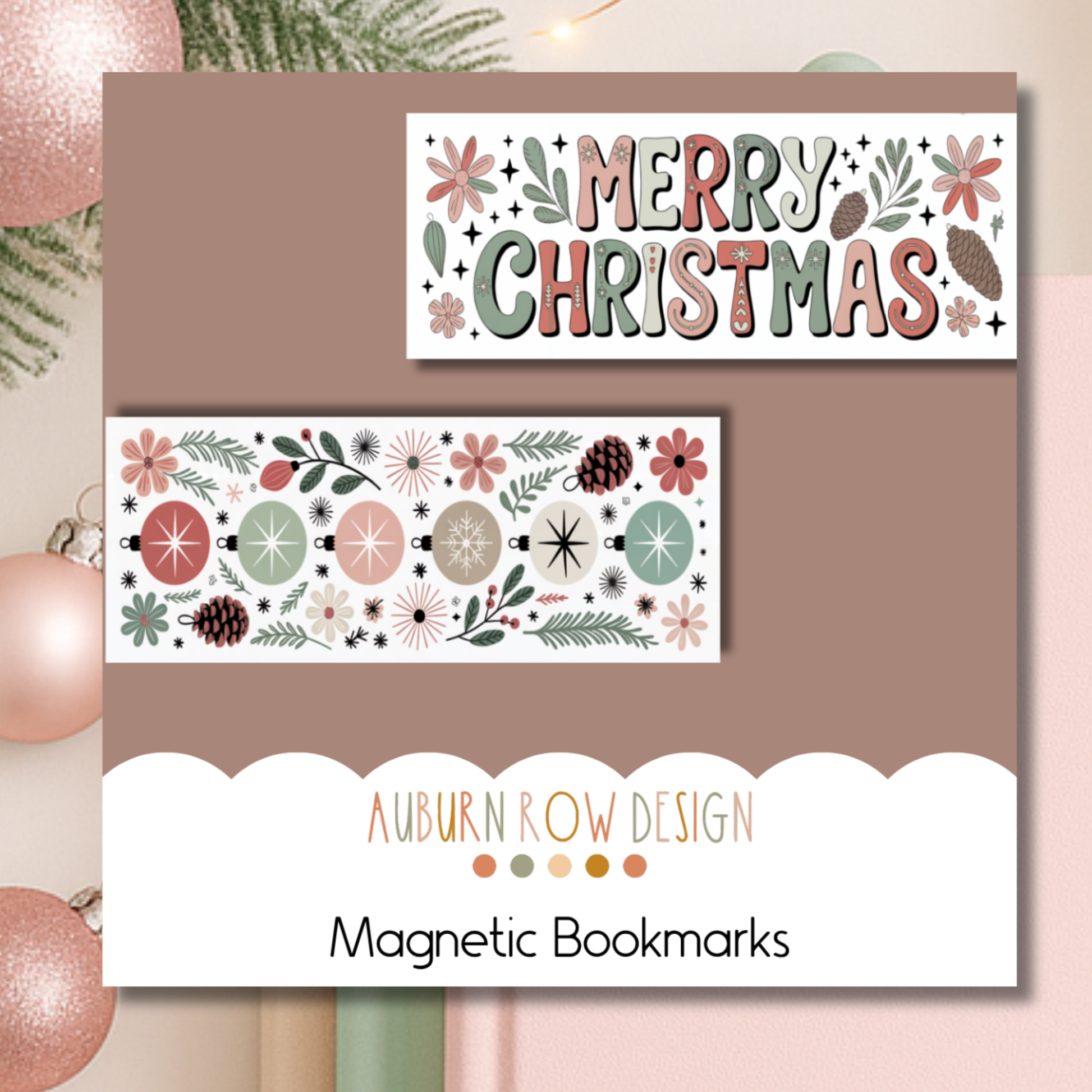 Christmas Magnetic Bookmark