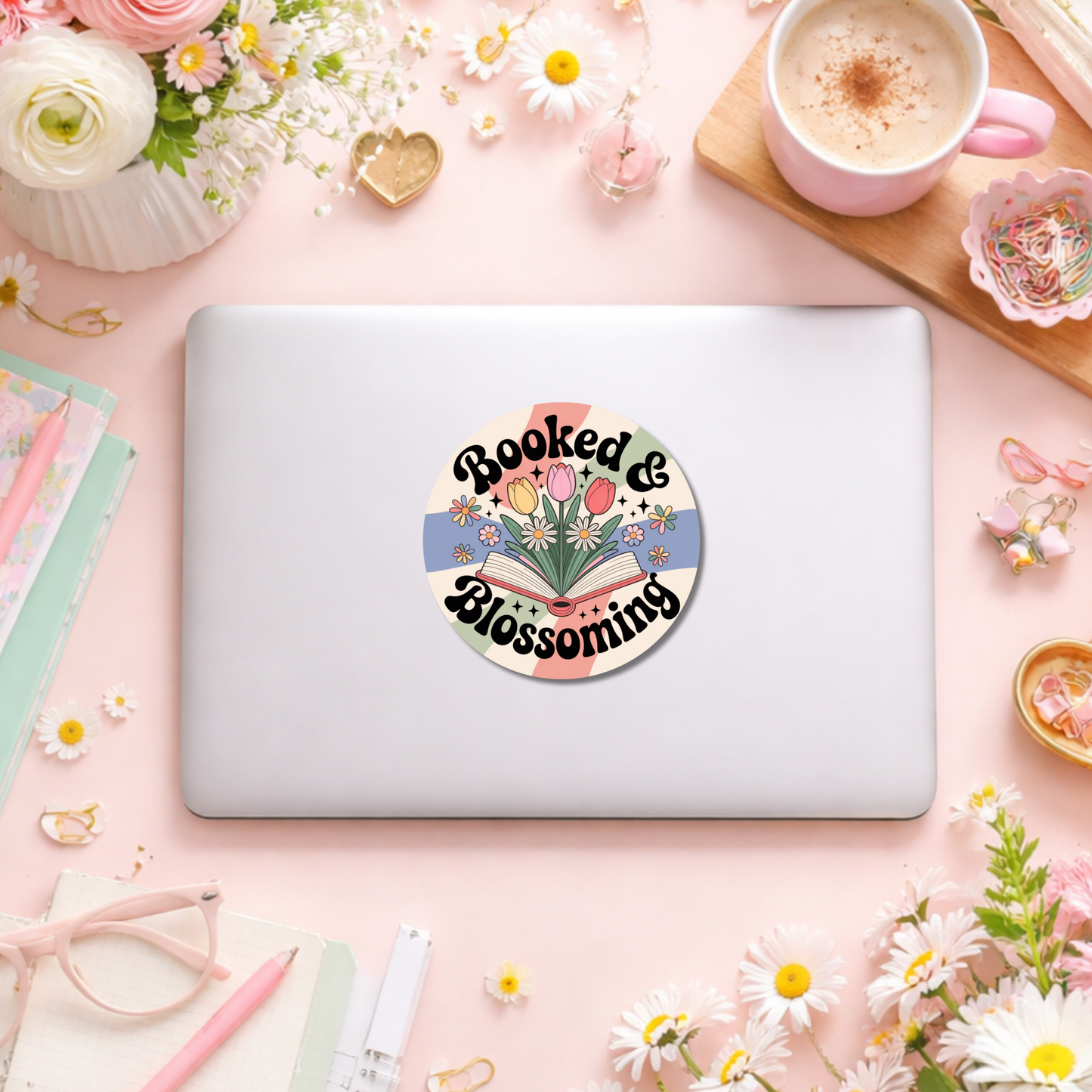 Spring Bookish Sticker