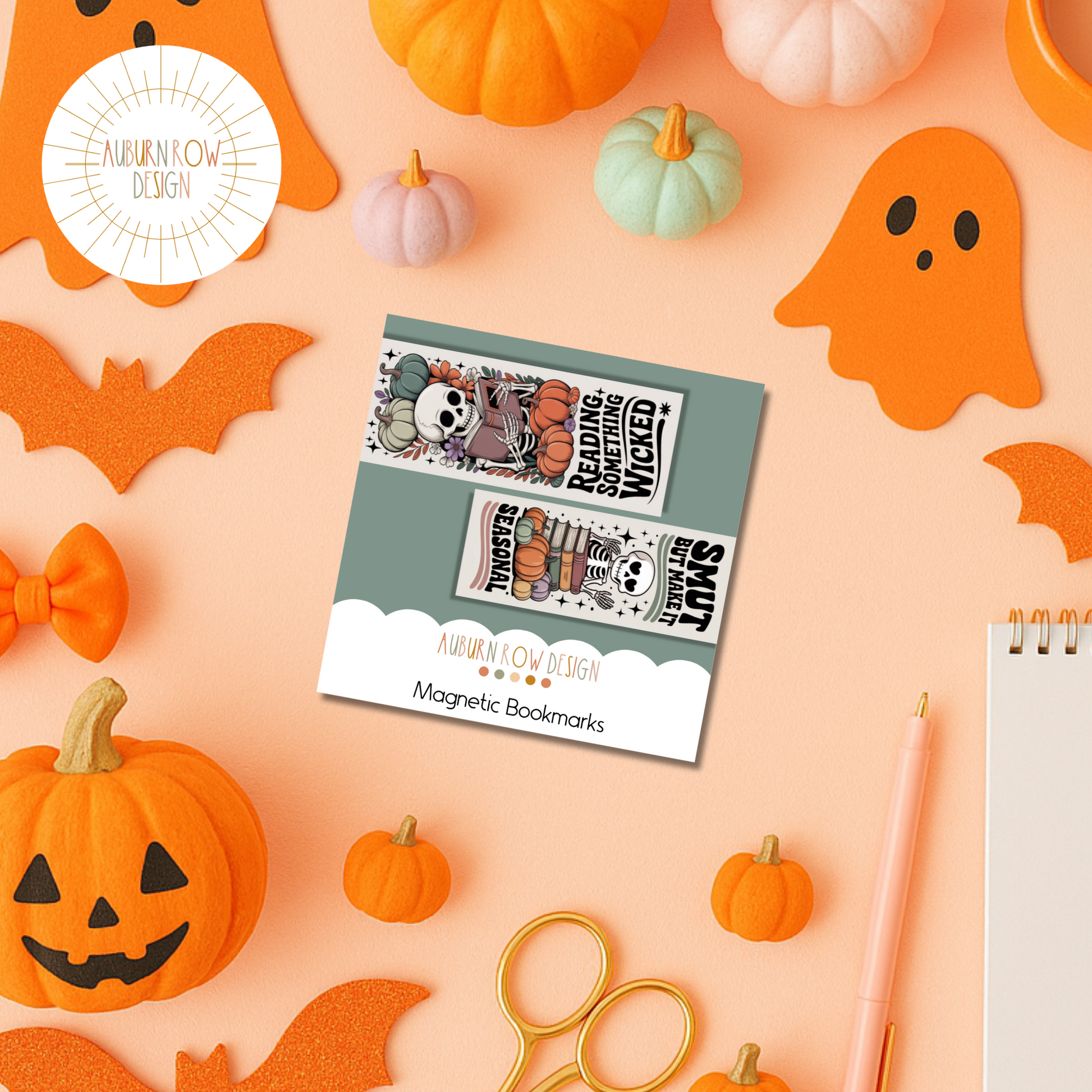 Smut Halloween Magnetic Bookmark Set