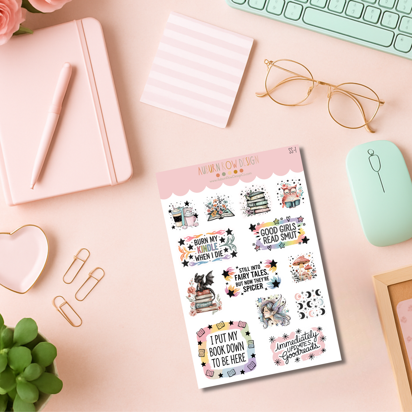 Bookish Romantasy Sticker Set