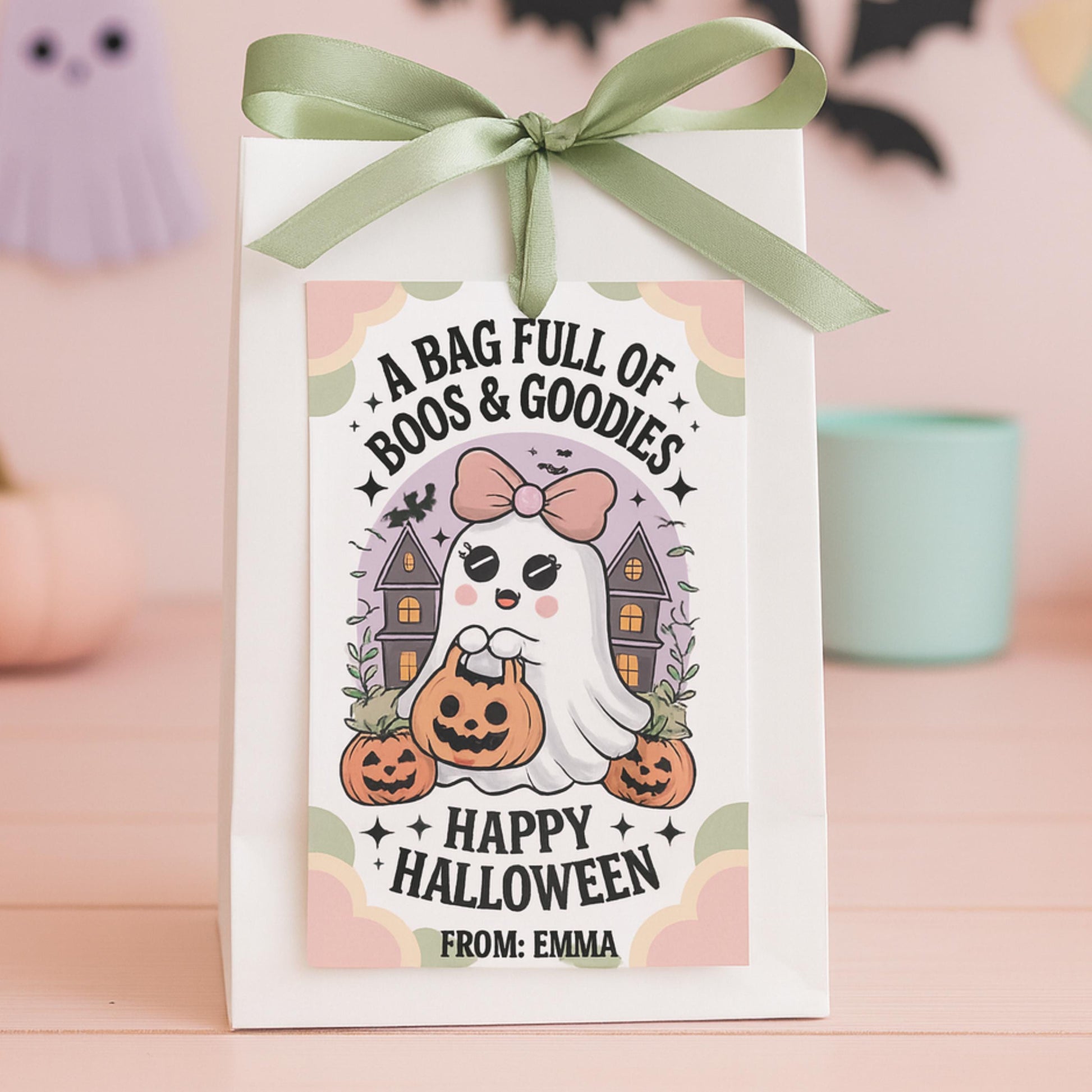 Printable Boo Bag Gift Tag