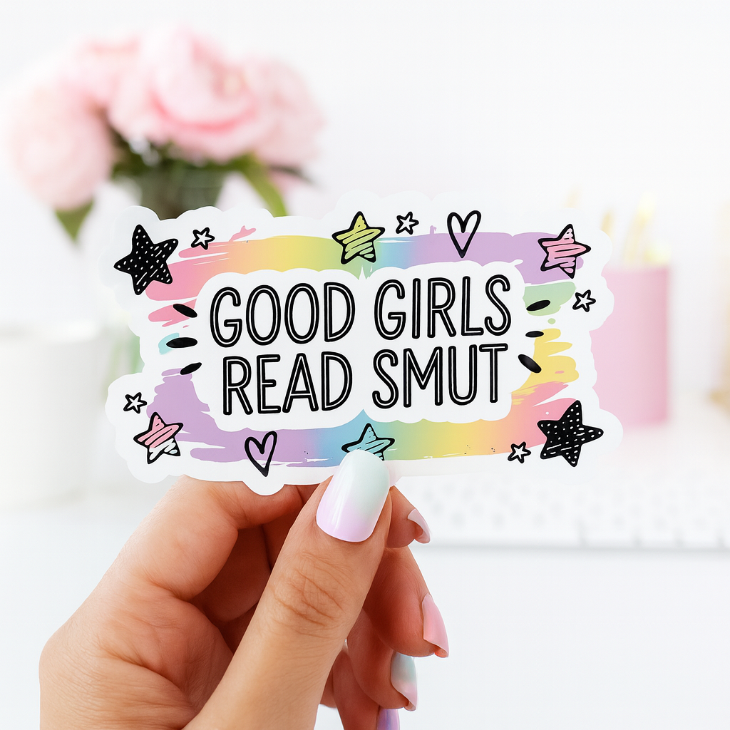 Good Girls Read Smut Die Cut Sticker