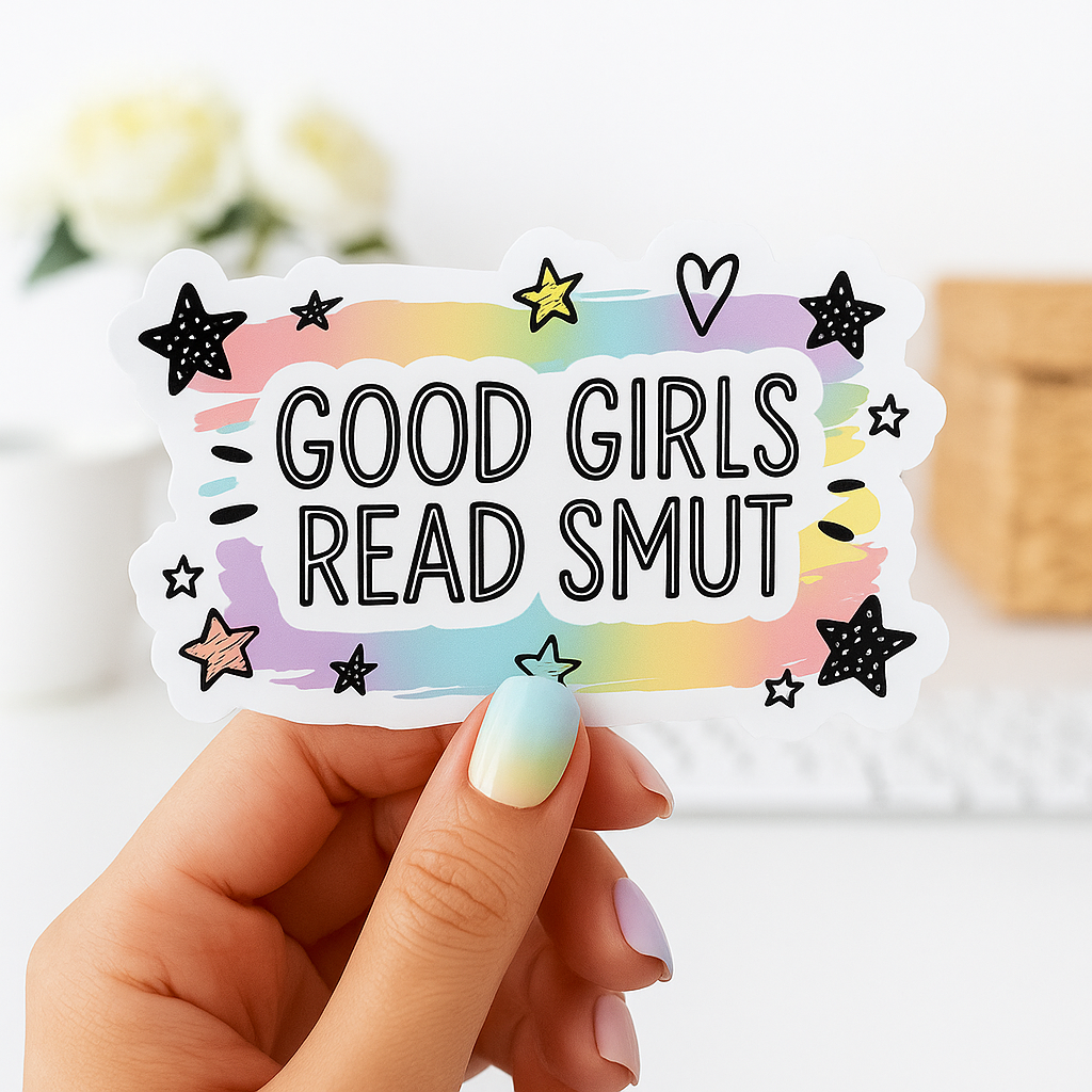 Good Girls Read Smut Die Cut Sticker