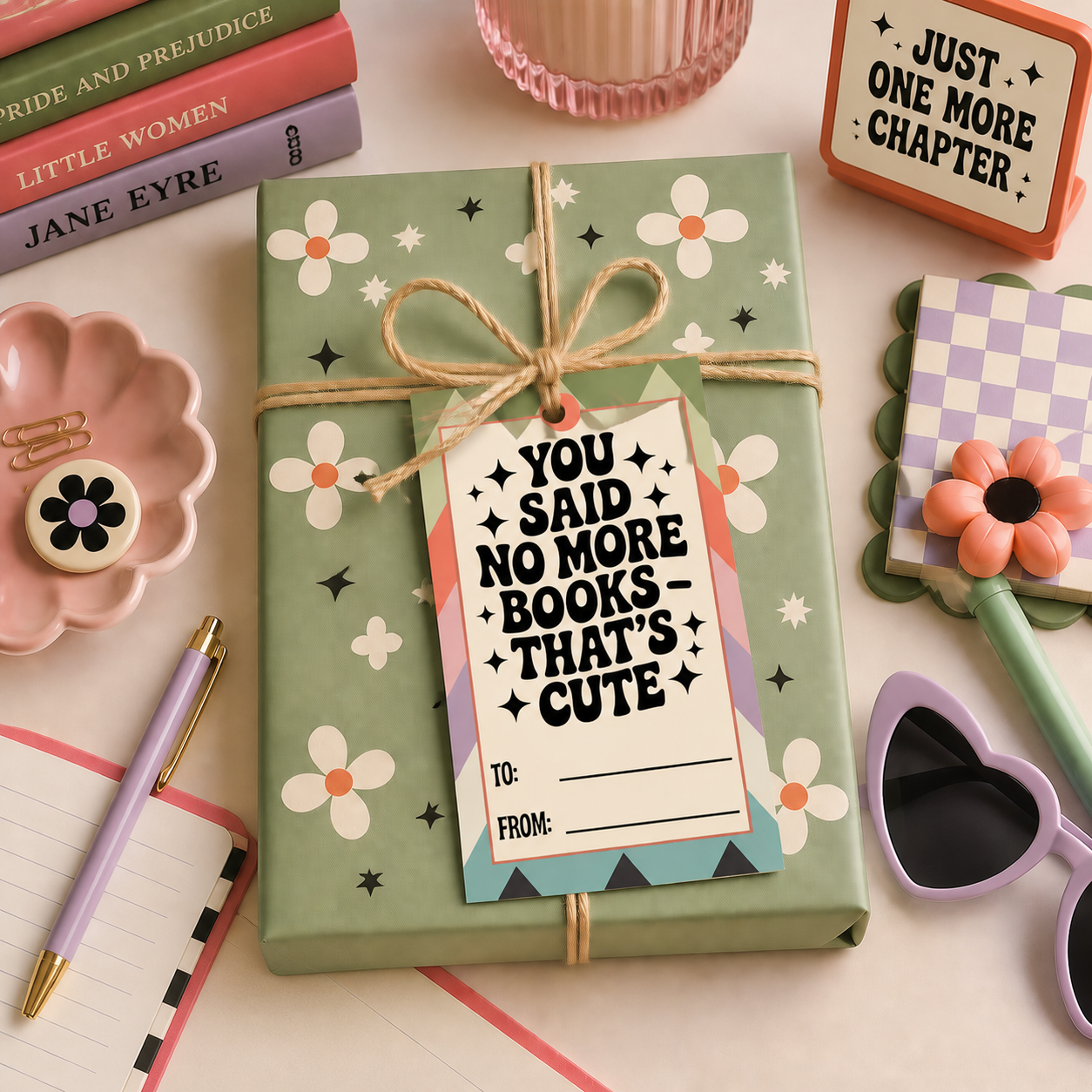 Printable Bookish Gift Tags