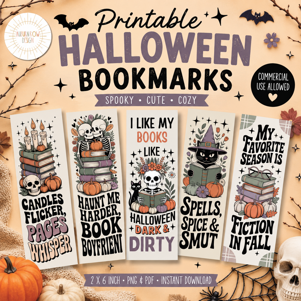printable halloween bookmarks