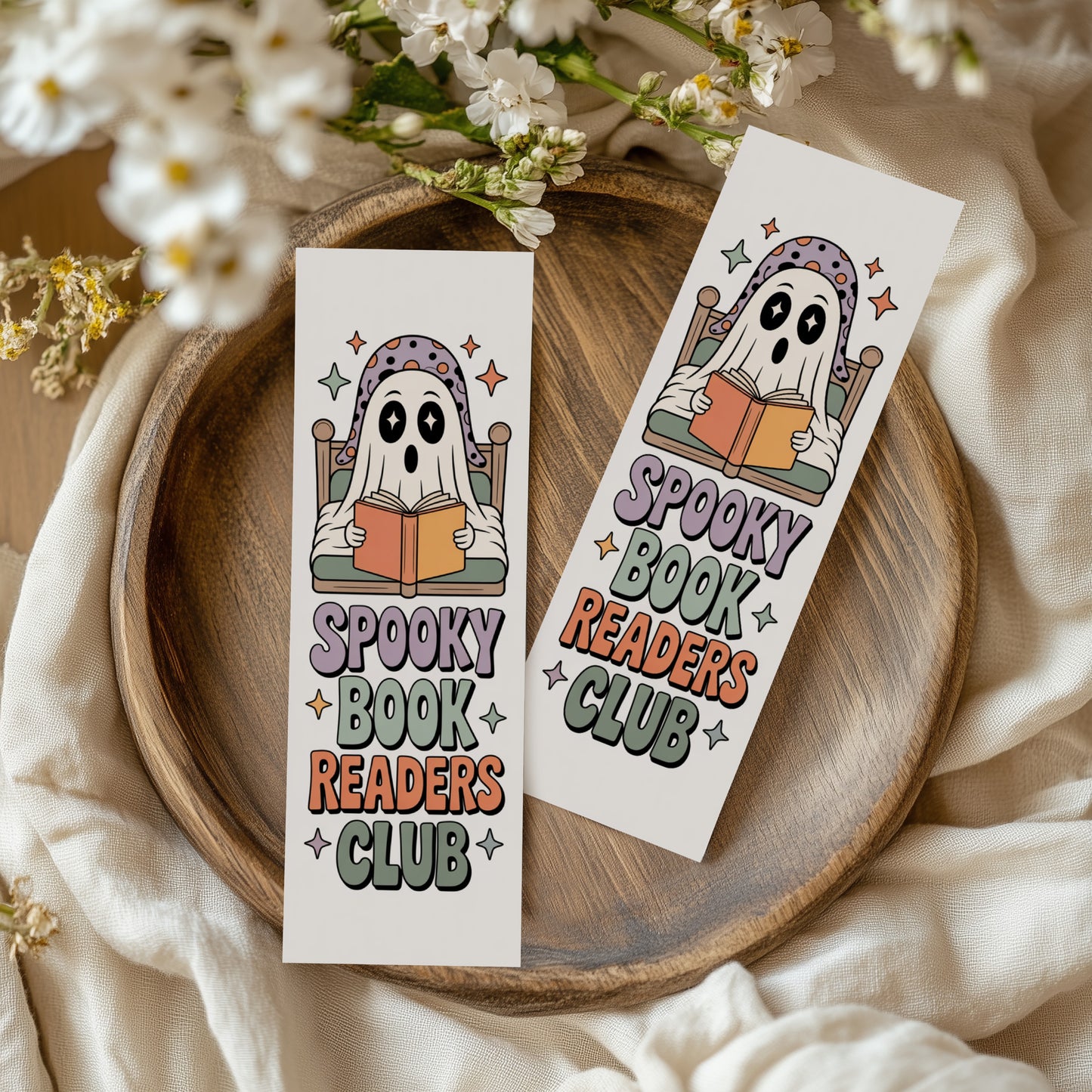 Retro Ghost Bookmarks