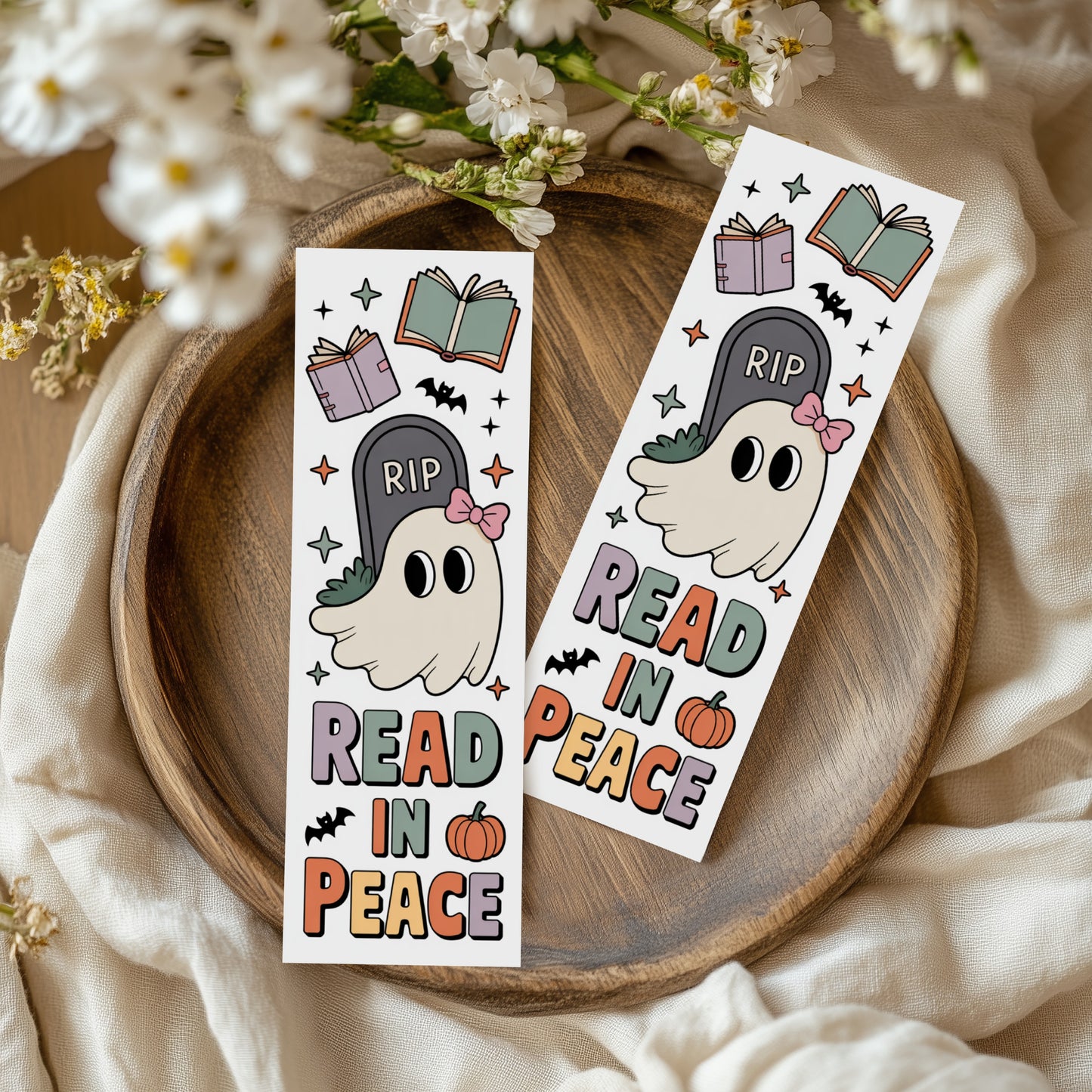 Retro Ghost Bookmarks