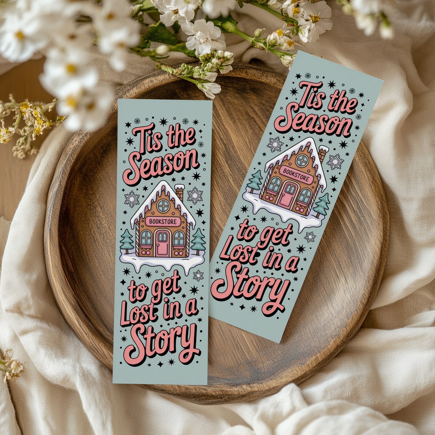 Pastel Christmas Bookmarks