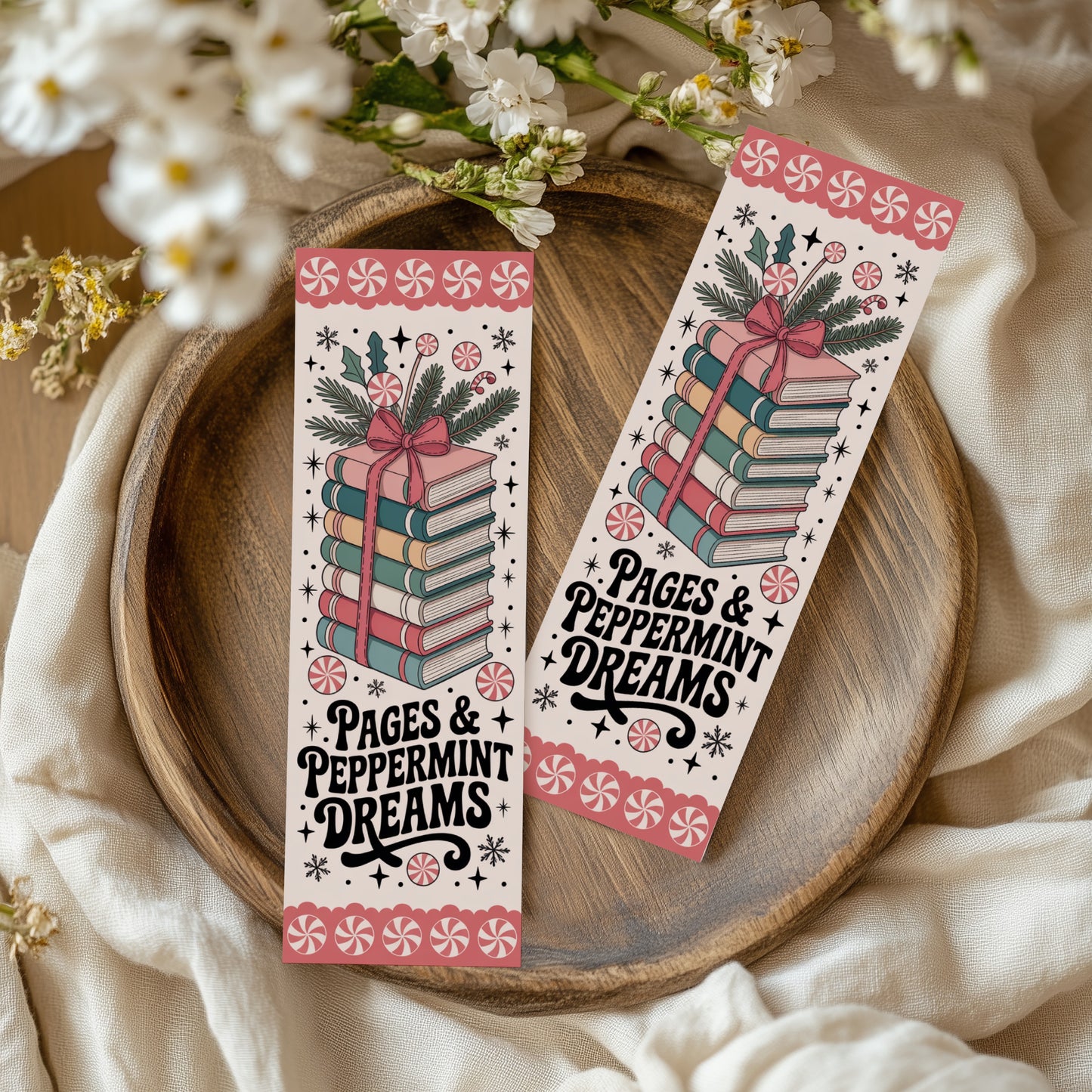 Pastel Christmas Bookmarks