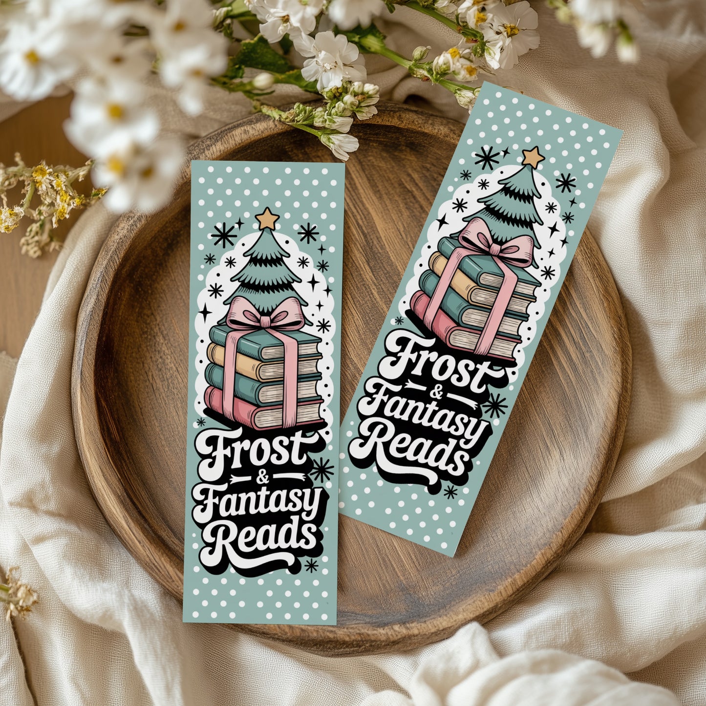 Romantasy Christmas Bookmarks