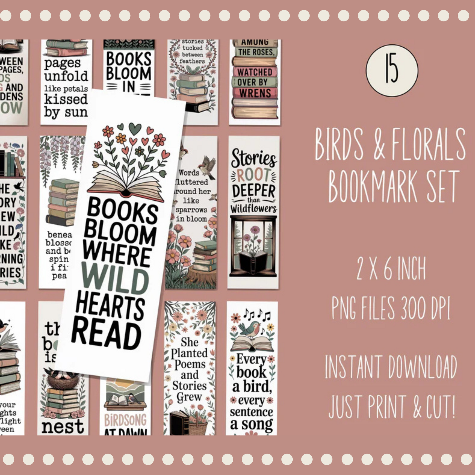 Floral Bookmarks