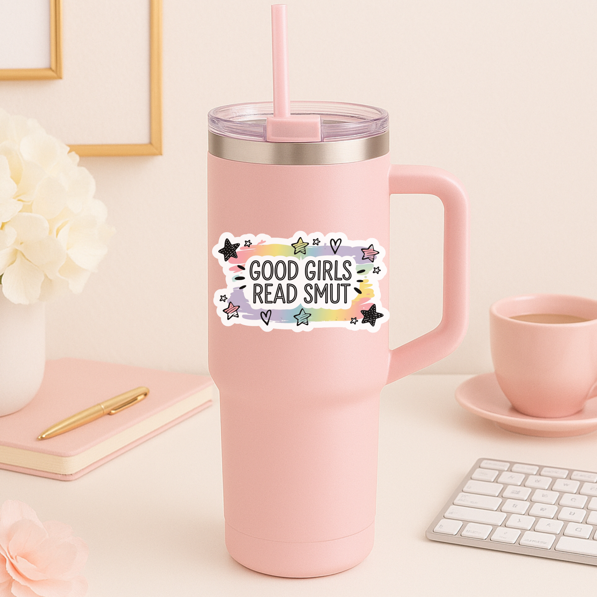 Good Girls Read Smut Die Cut Sticker
