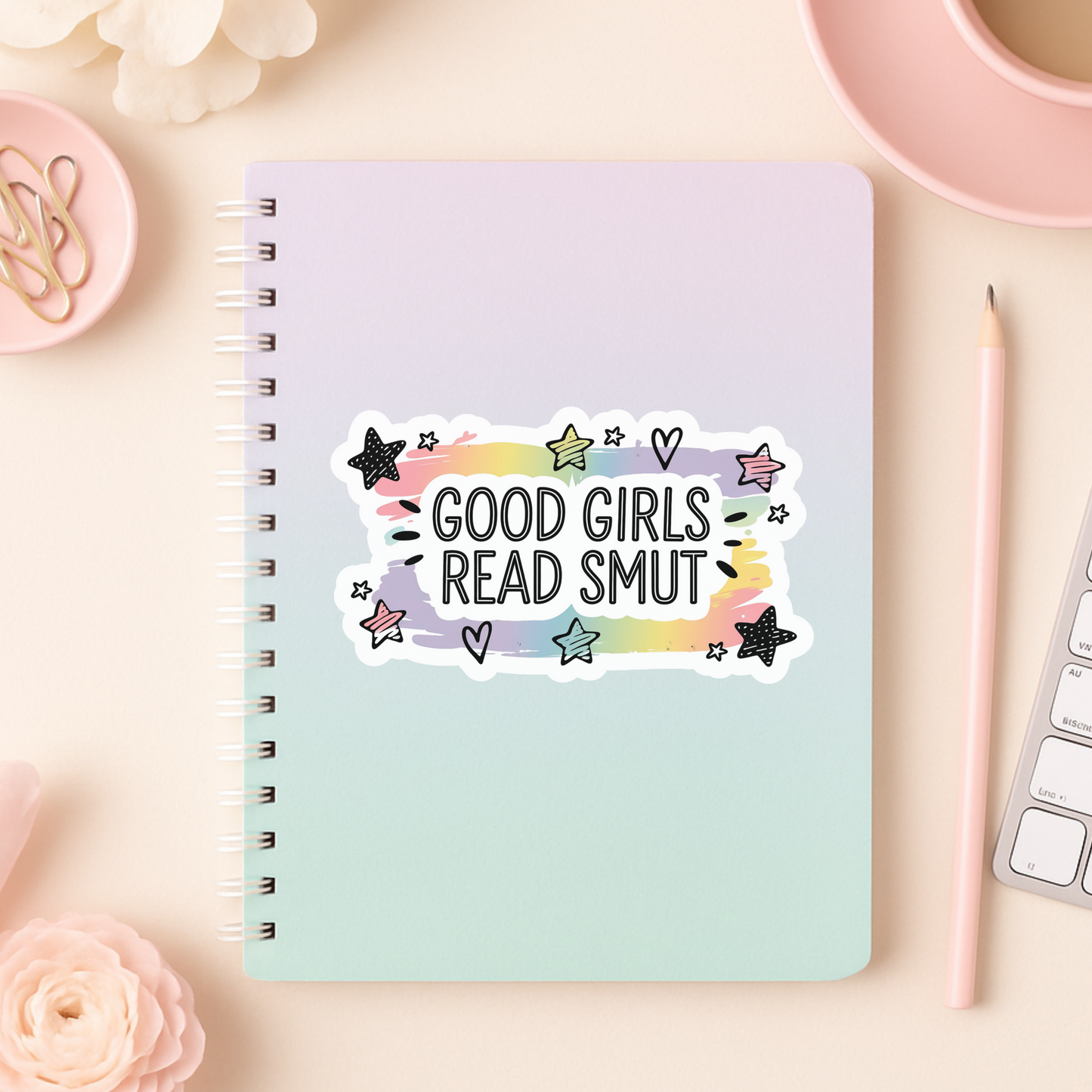 Good Girls Read Smut Die Cut Sticker