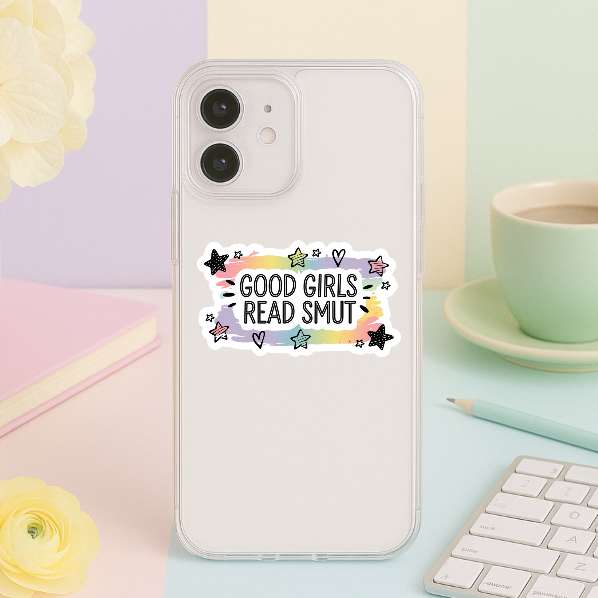 Good Girls Read Smut Die Cut Sticker