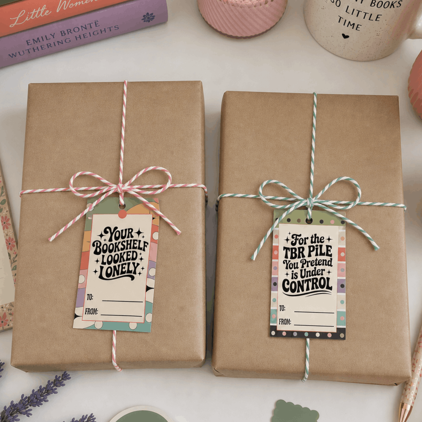 Printable Bookish Gift Tags