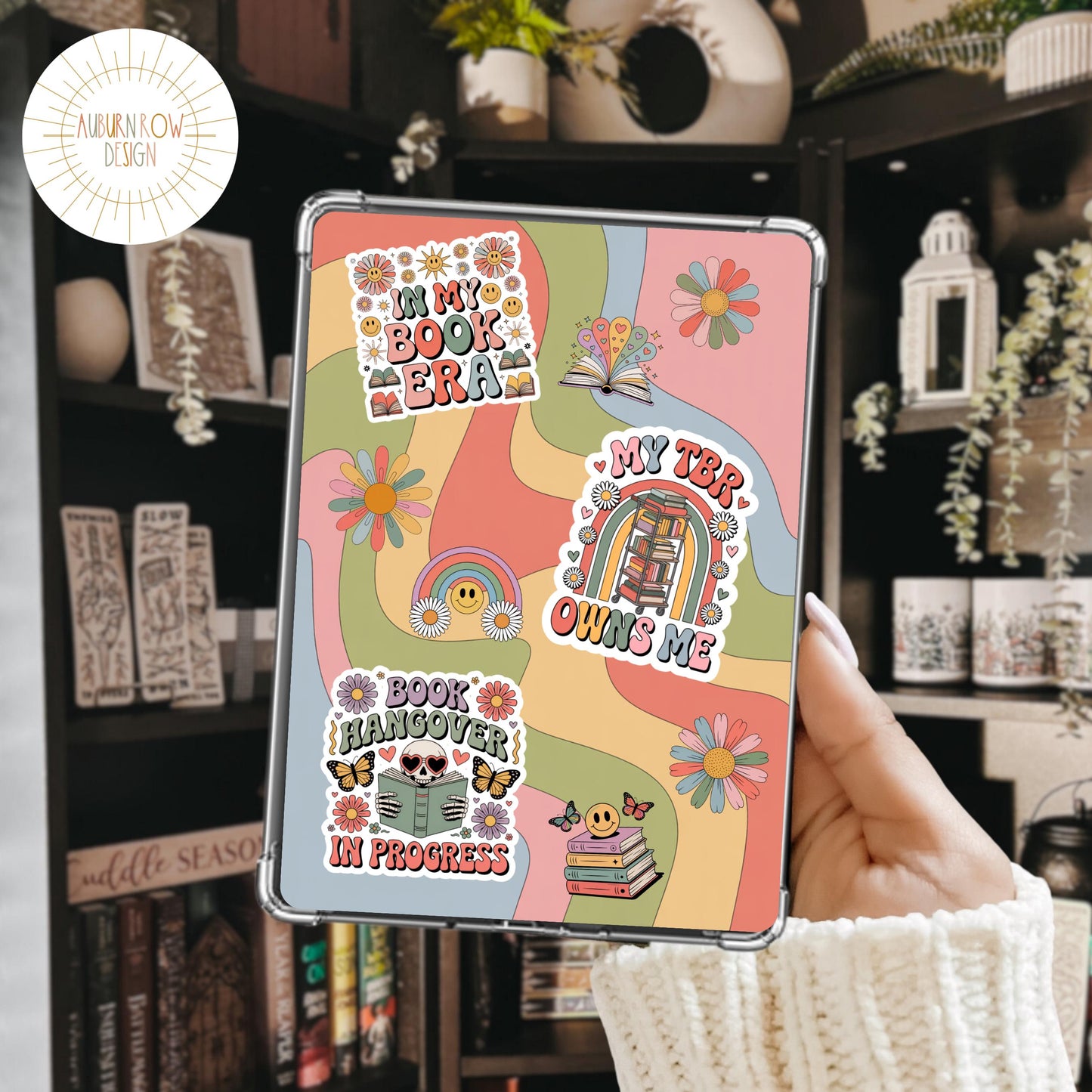 Groovy Bookish Printable Kindle Insert