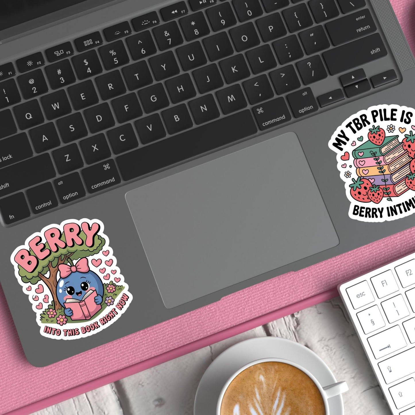 Colorful Berry Cute Laptop Sticker, Vinyl Decal for Laptops, Waterproof Girly Sticker, Fun Berry Character, Unique Computer Accessory