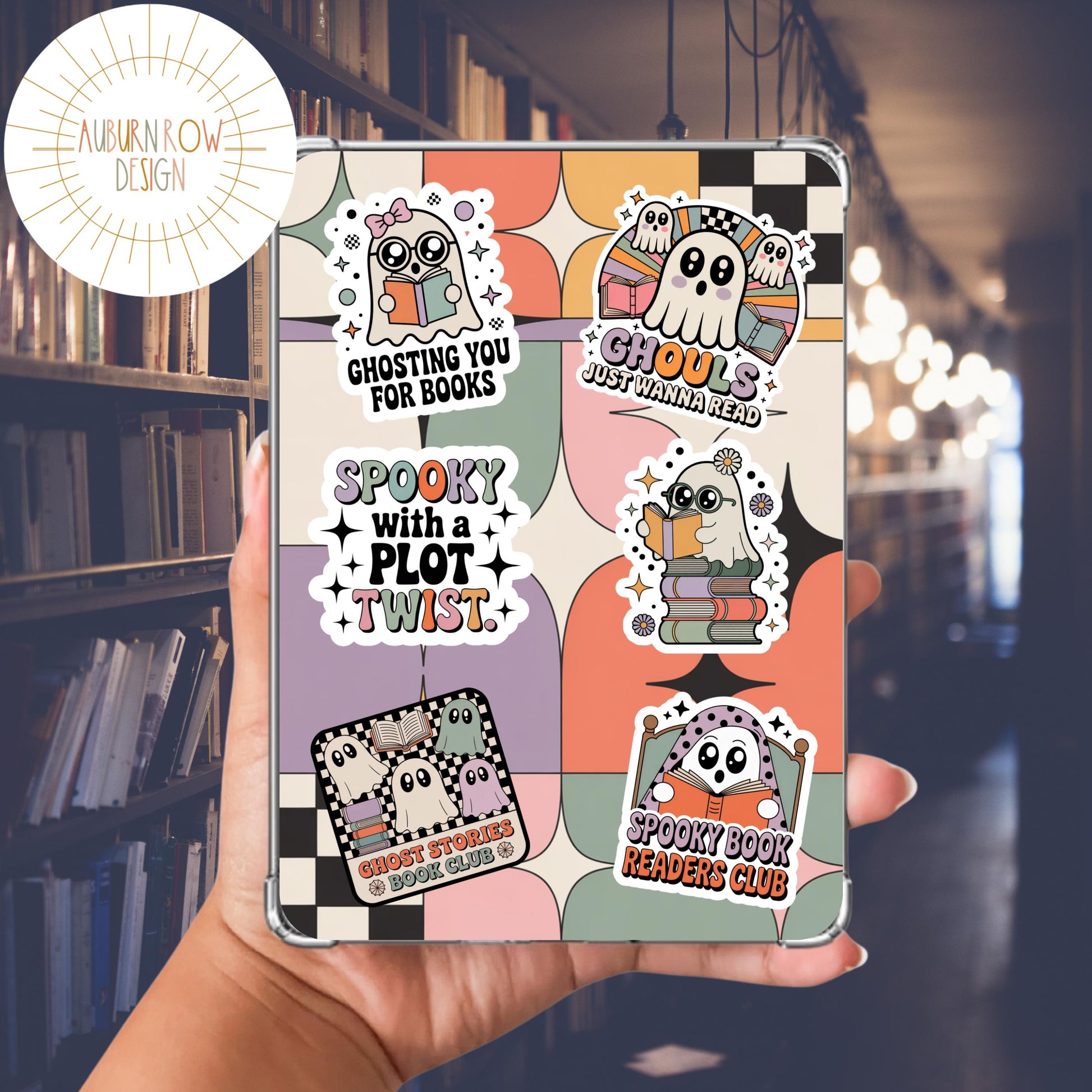 Retro Ghost Printable Kindle Insert