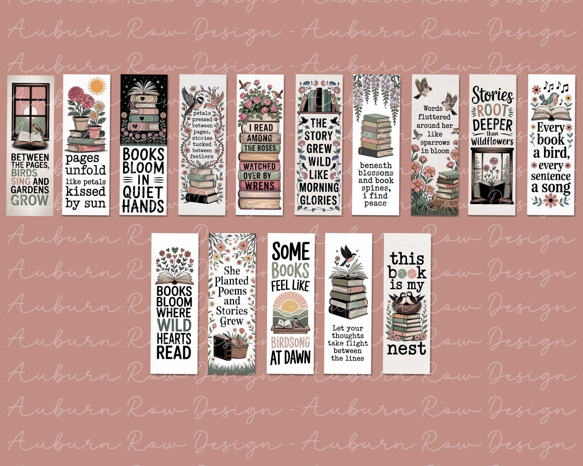 Floral Bookmarks