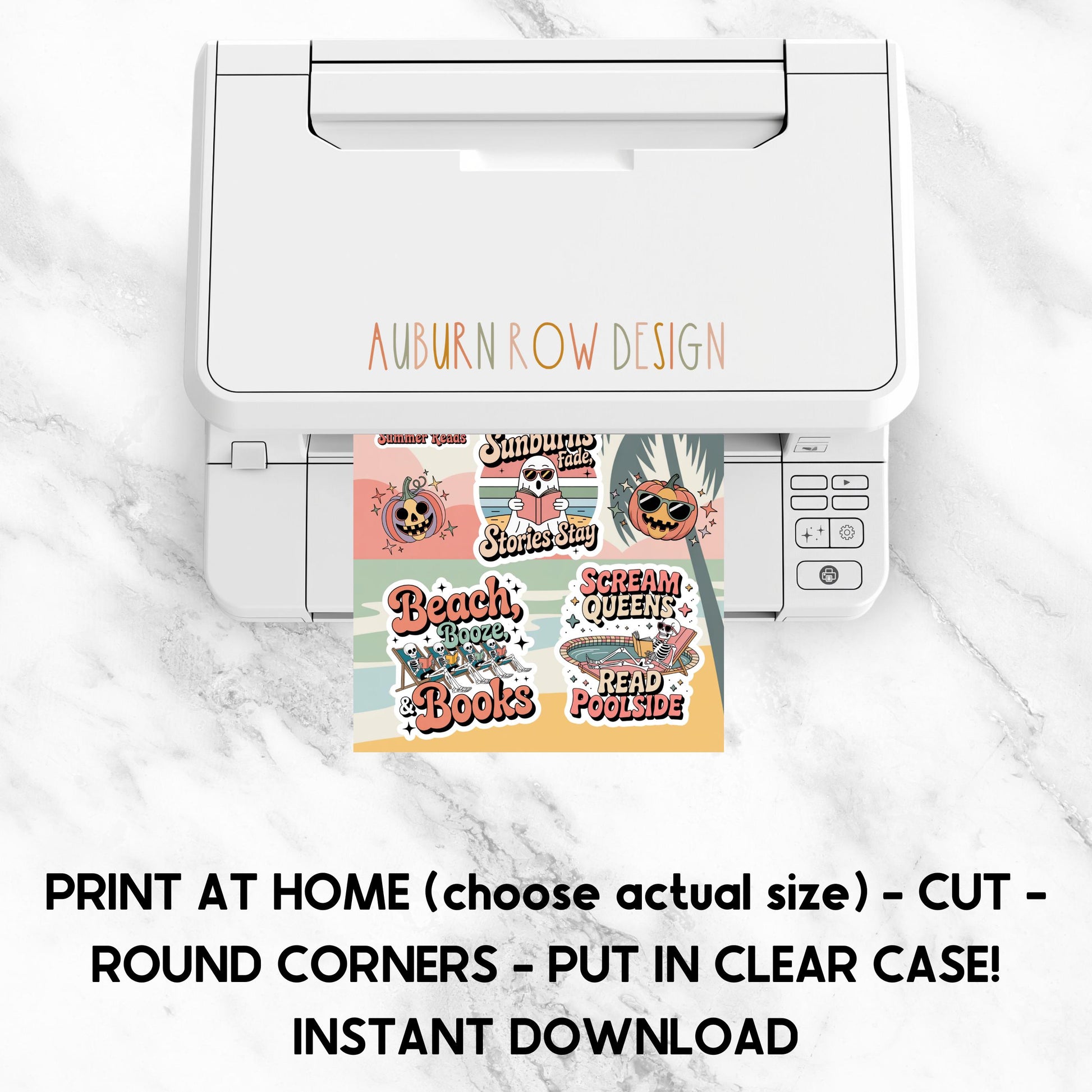 Summerween Printable Kindle Insert
