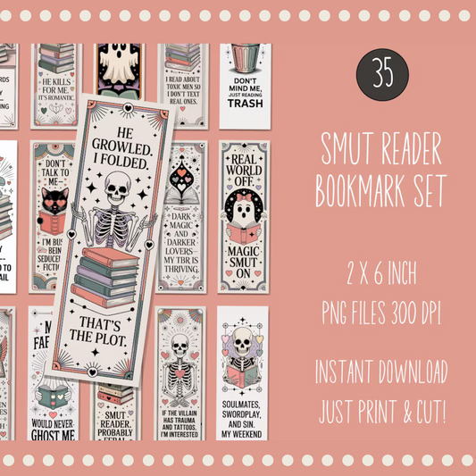 Smut Printable Bookmarks